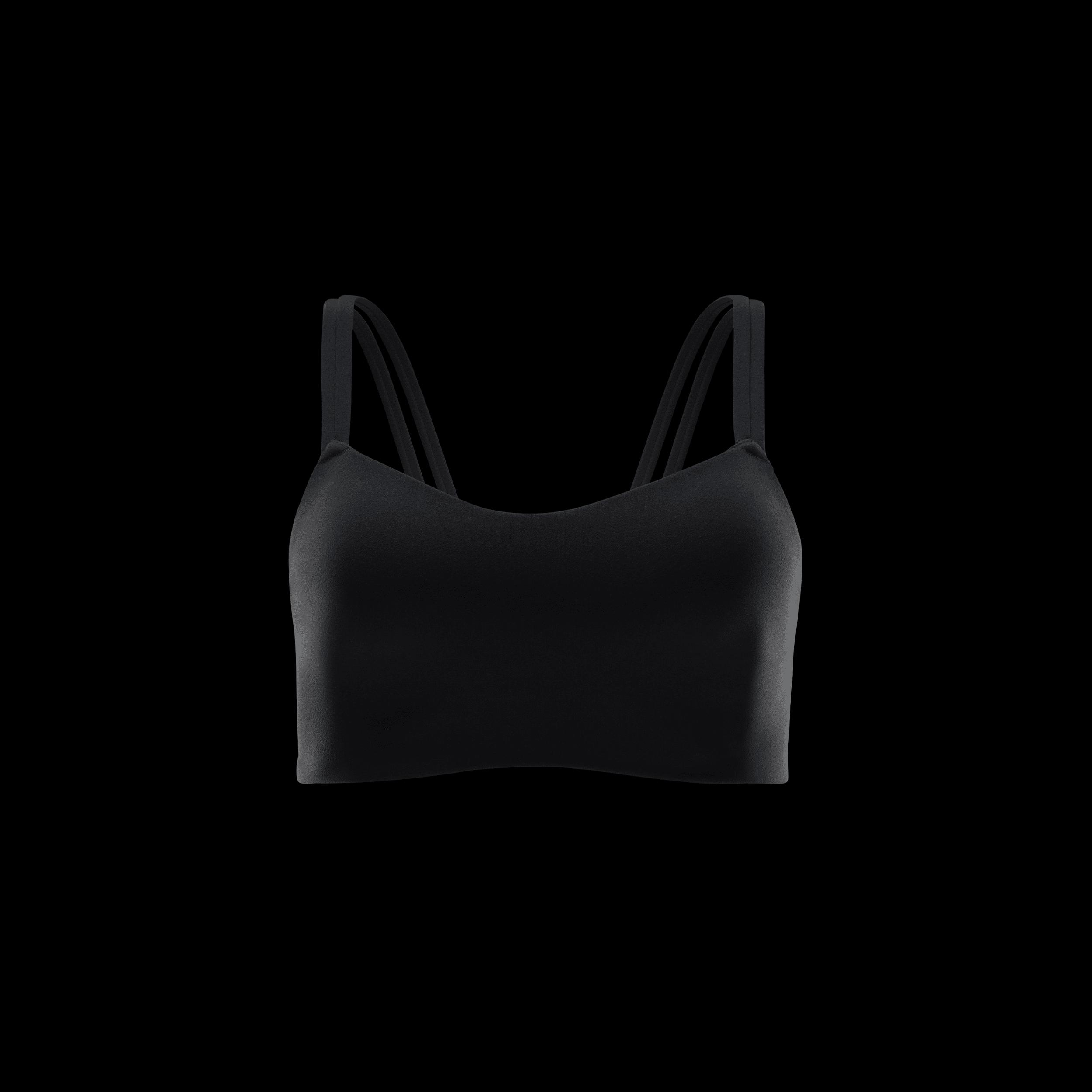 Nike Womens Zenvy Strappy Light-Support Padded Sports Bra | DO6608-010 Product Image