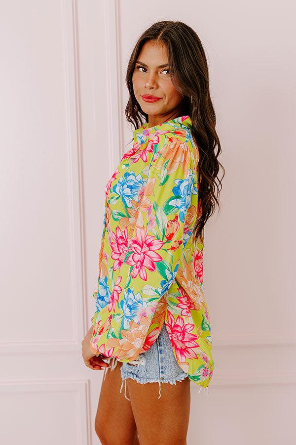 Summer Mirage Floral Button Up Product Image