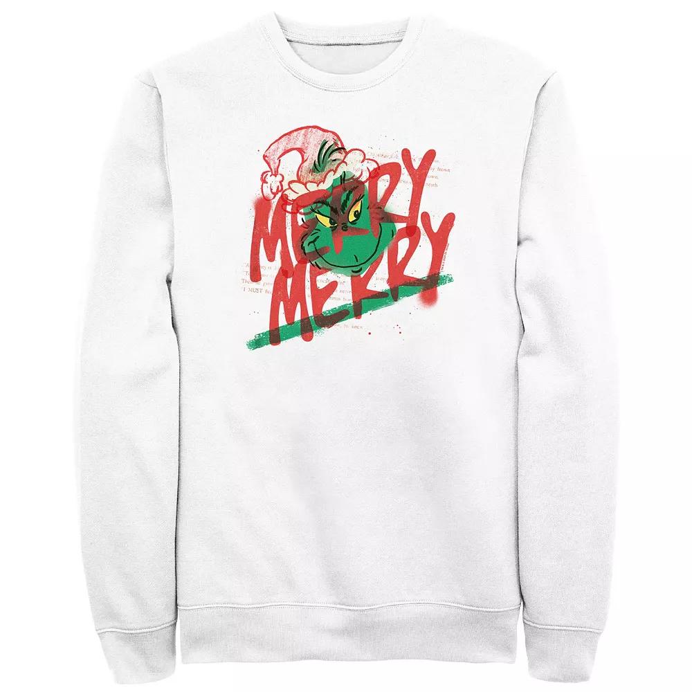Big & Tall Dr. Seuss Grinch Merry Merry Graphic Fleece, Men's,  Product Image