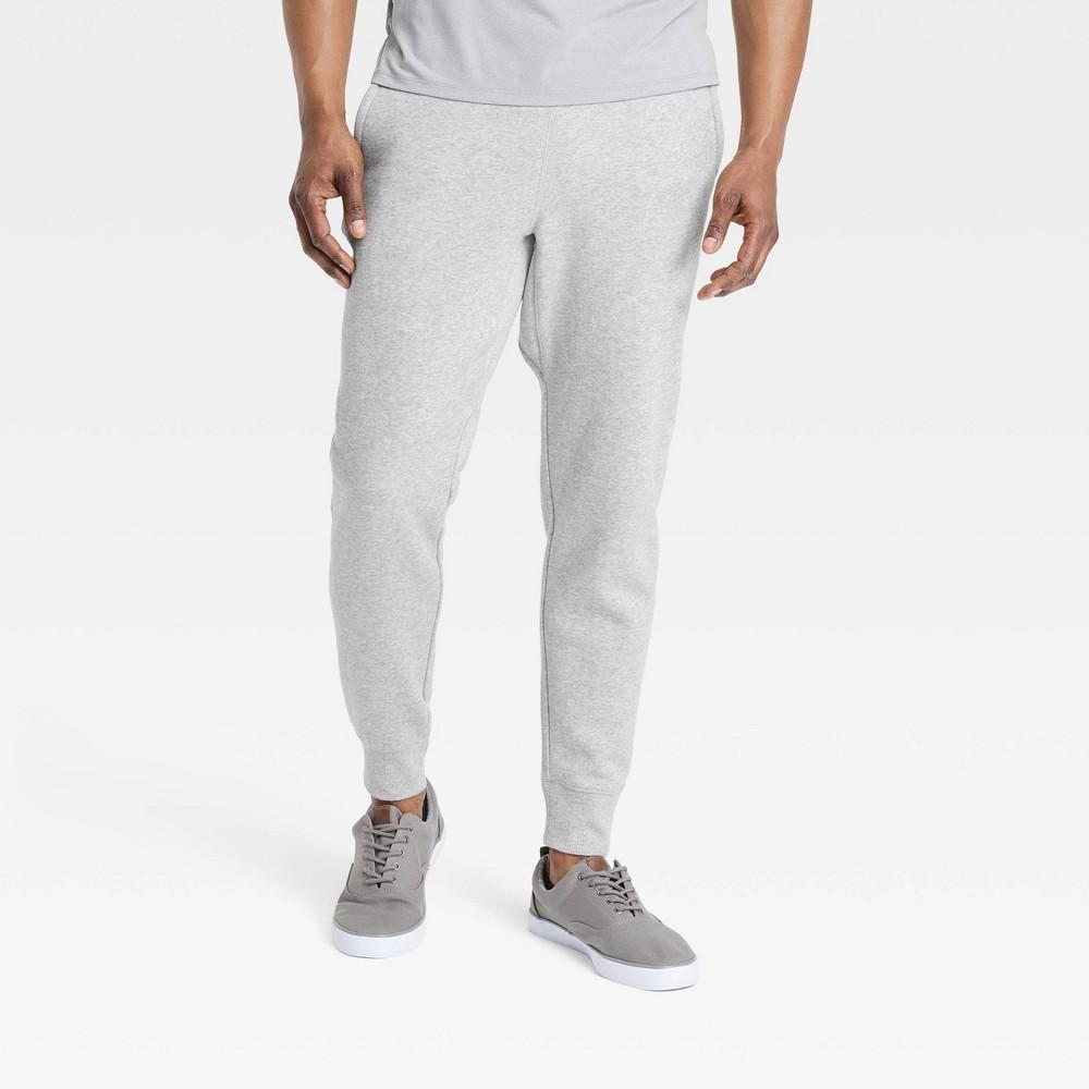 Men's Cotton Fleece Jogger Pants - All In Motion™ XXL: Bottoms, Mid Rise, Zippered Pocket Product Image