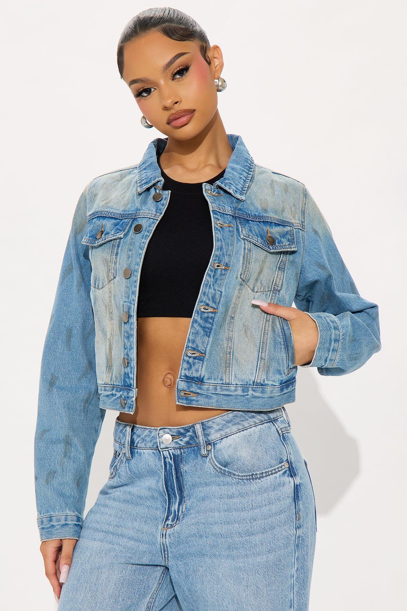 Desert Sun Washed Denim Jacket - Vintage Wash Female Product Image