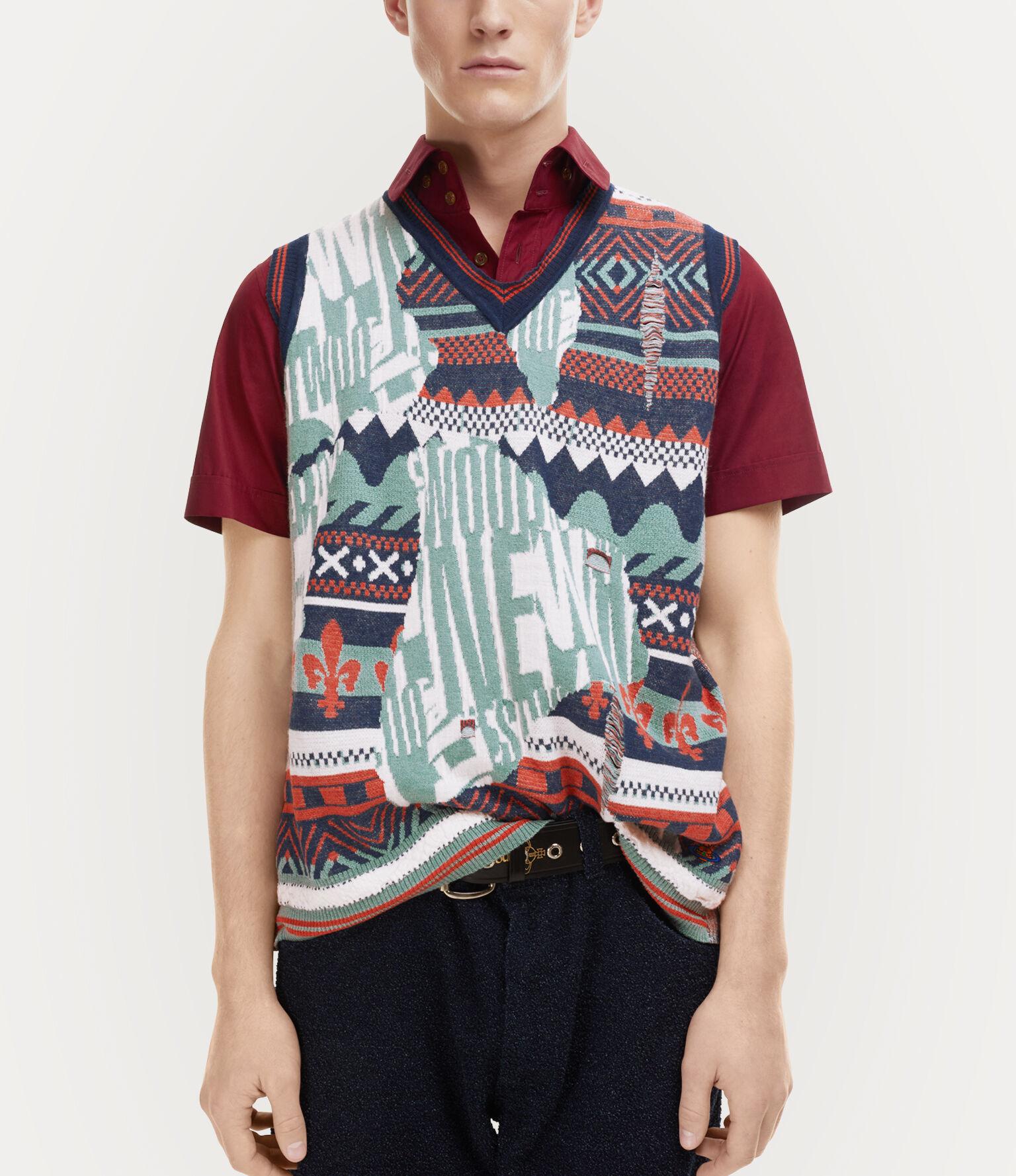 Broken Fair Isle Vest Product Image