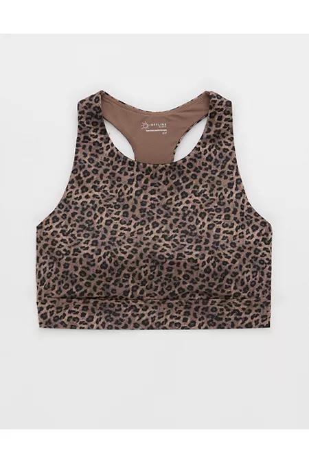 OFFLINE By Aerie Goals Gloss High Neck Sports Bra Women's Product Image