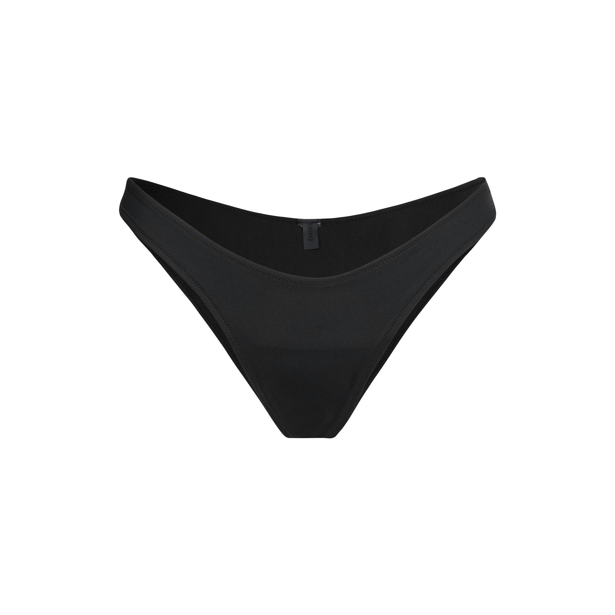 SIGNATURE SWIM DIPPED BIKINI BOTTOM | ONYX Product Image