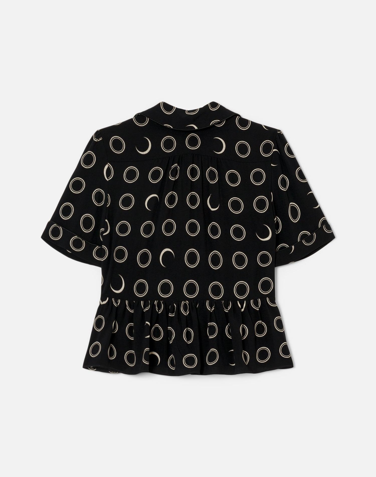 Micro Bowling Shirt - Black/Cream Product Image