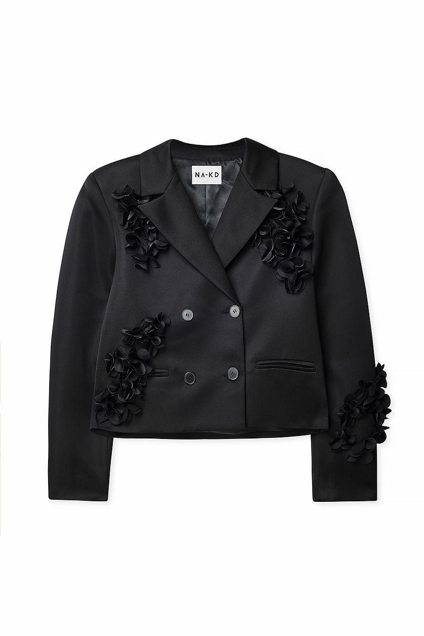 Flower Embellishment Blazer Product Image