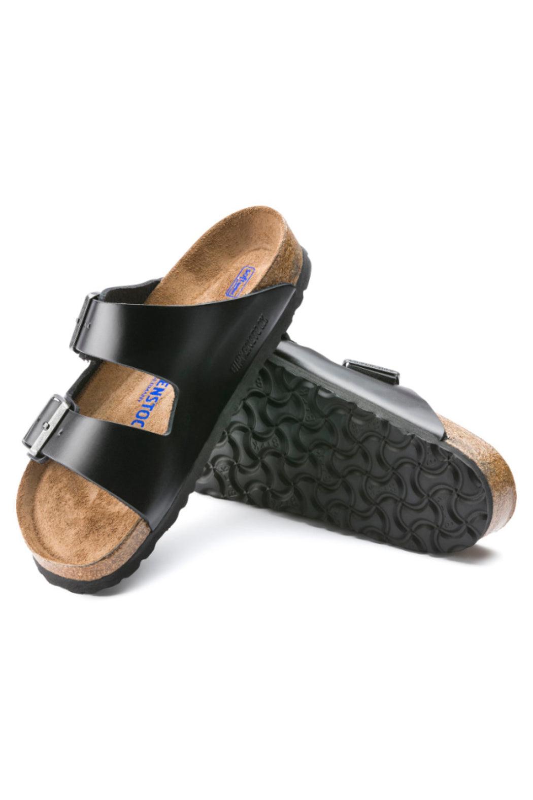 Birkenstock Arizona in Black Almafi Leather Product Image