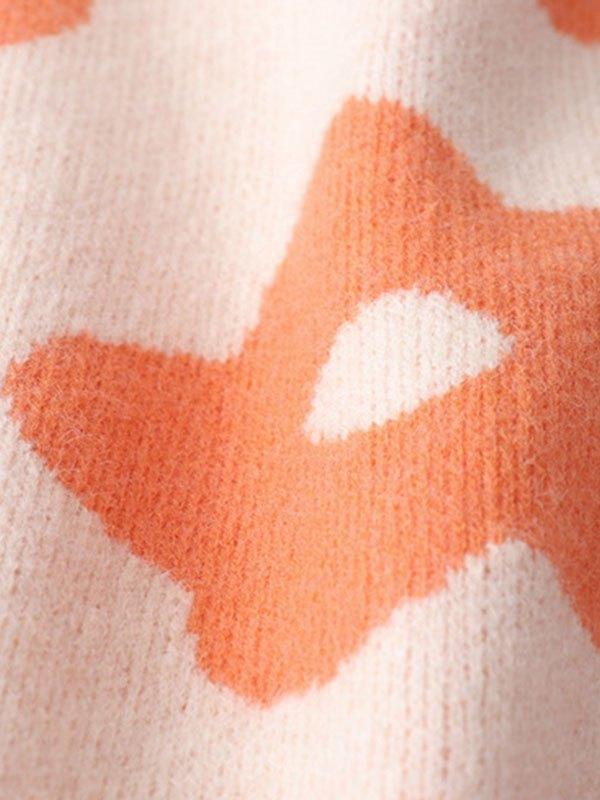 Floral Print Jacquard Sweater Vest Product Image