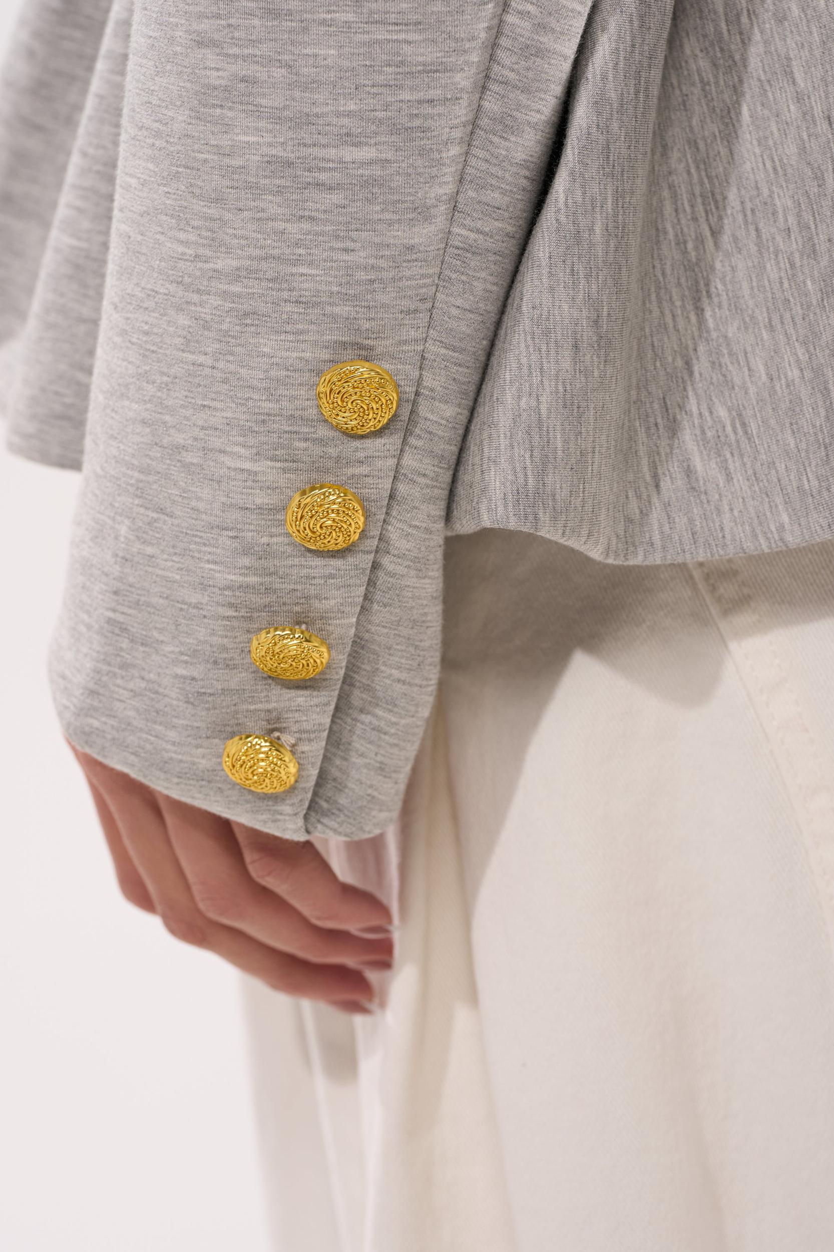 CANARY PEPLUM BLAZER IN SCUBA Product Image