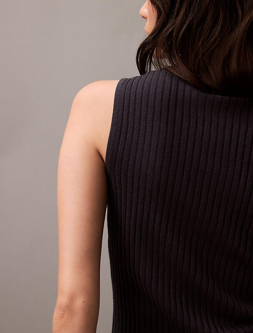 Silk Cashmere Mock Neck Tank Top Product Image