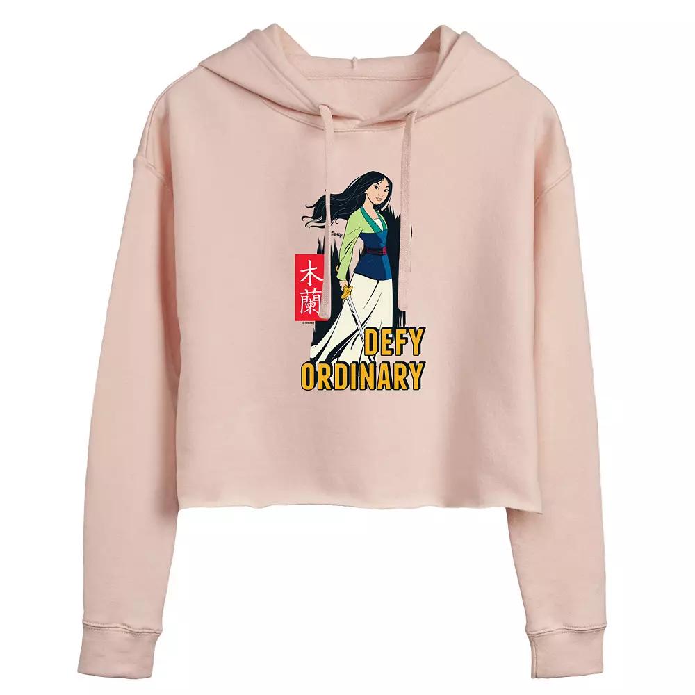 Disney's Mulan Women's Defy Ordinary Cropped Hoodie, Girl's,  Product Image