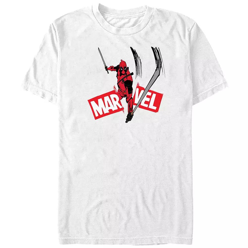 Men's Deadpool And Wolverine Logo Slash Graphic Tee,  Product Image