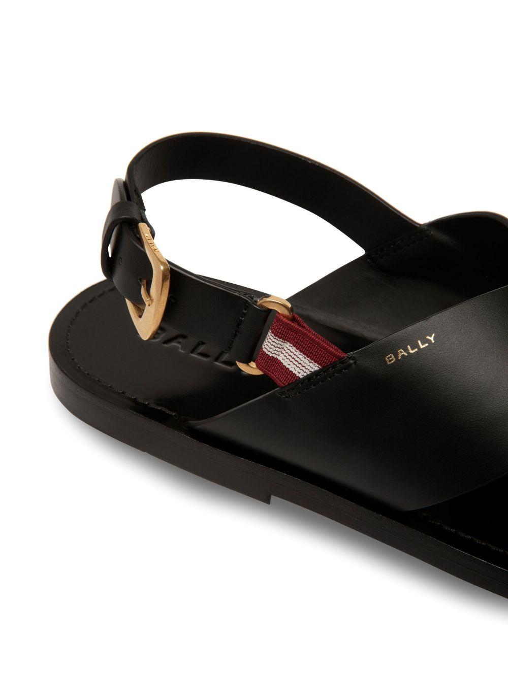 Chateau crossover-strap leather sandals Product Image