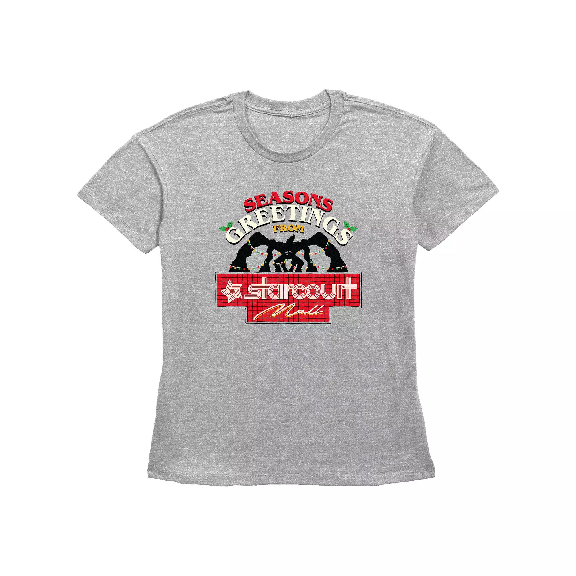 Women's Stranger Things Season's Greetings From Starcourt Mall Graphic Tee,  Product Image