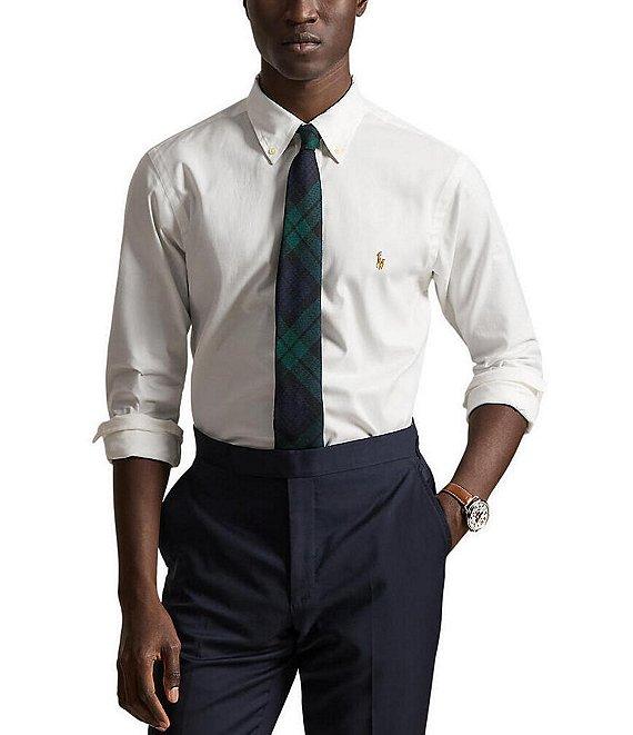 Polo Ralph Lauren Classic Fit Solid Performance Oxford Long Sleeve Woven Shirt Product Image