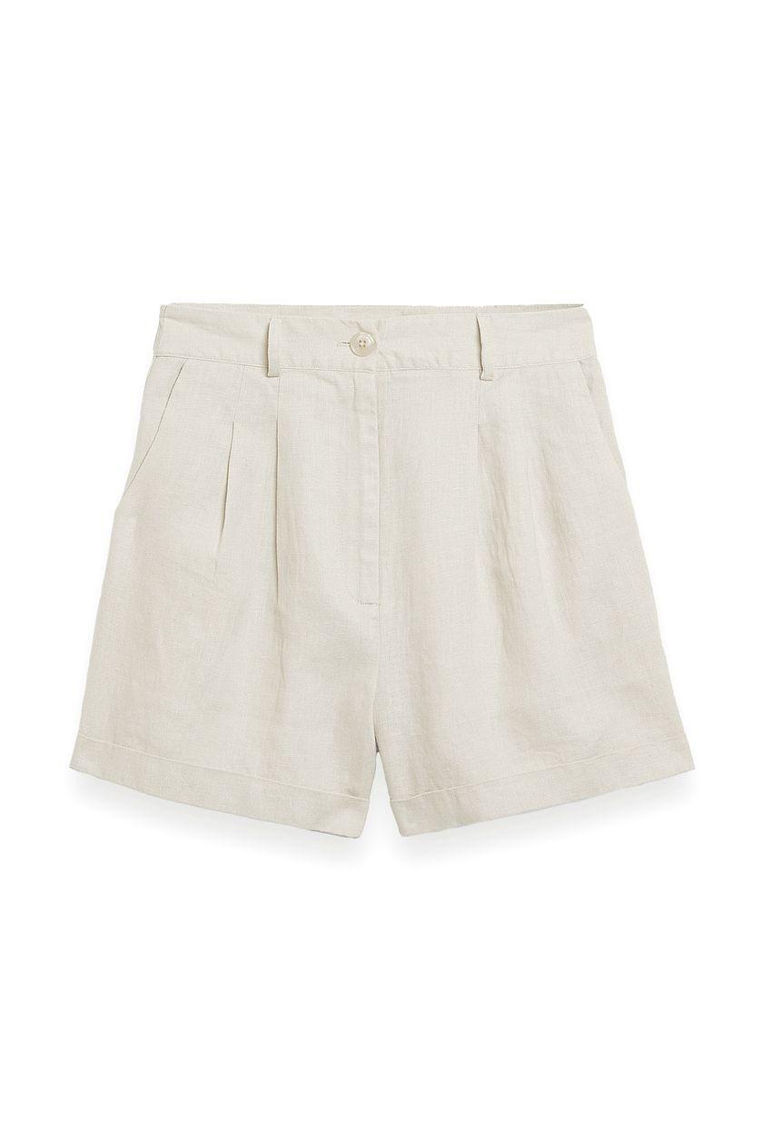 Linen Folded Shorts Product Image