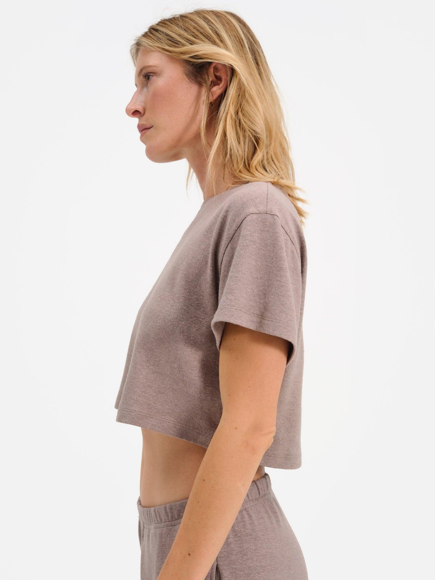 Regenerative Hemp Relaxed Crop Tee Female Product Image