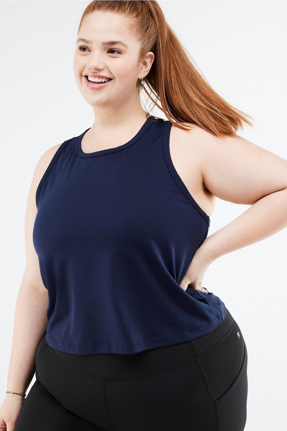 Fabletics Blake Tank Womens blue plus Size 4X Product Image