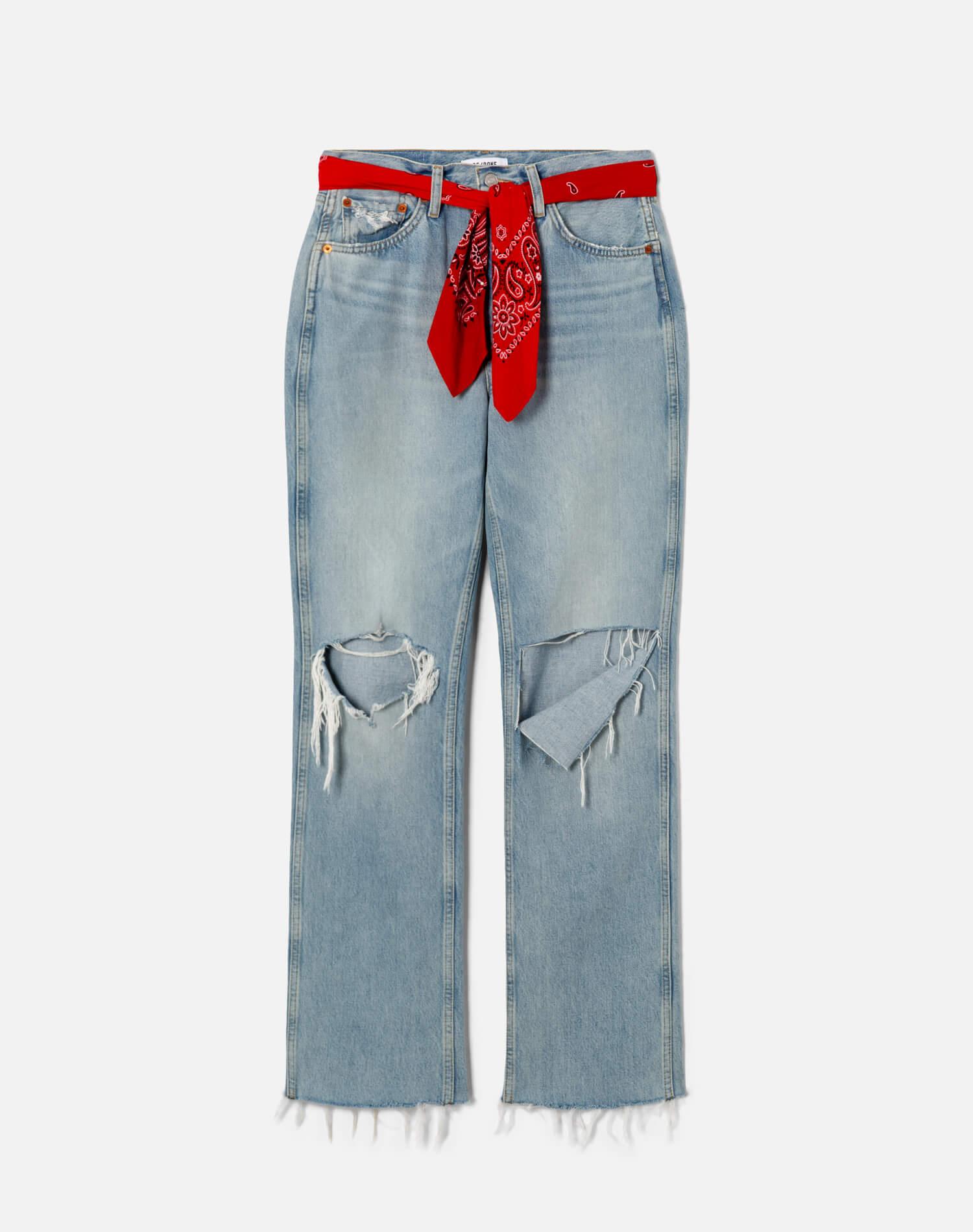90s High Rise Loose With Bandana - Silver Springs Product Image