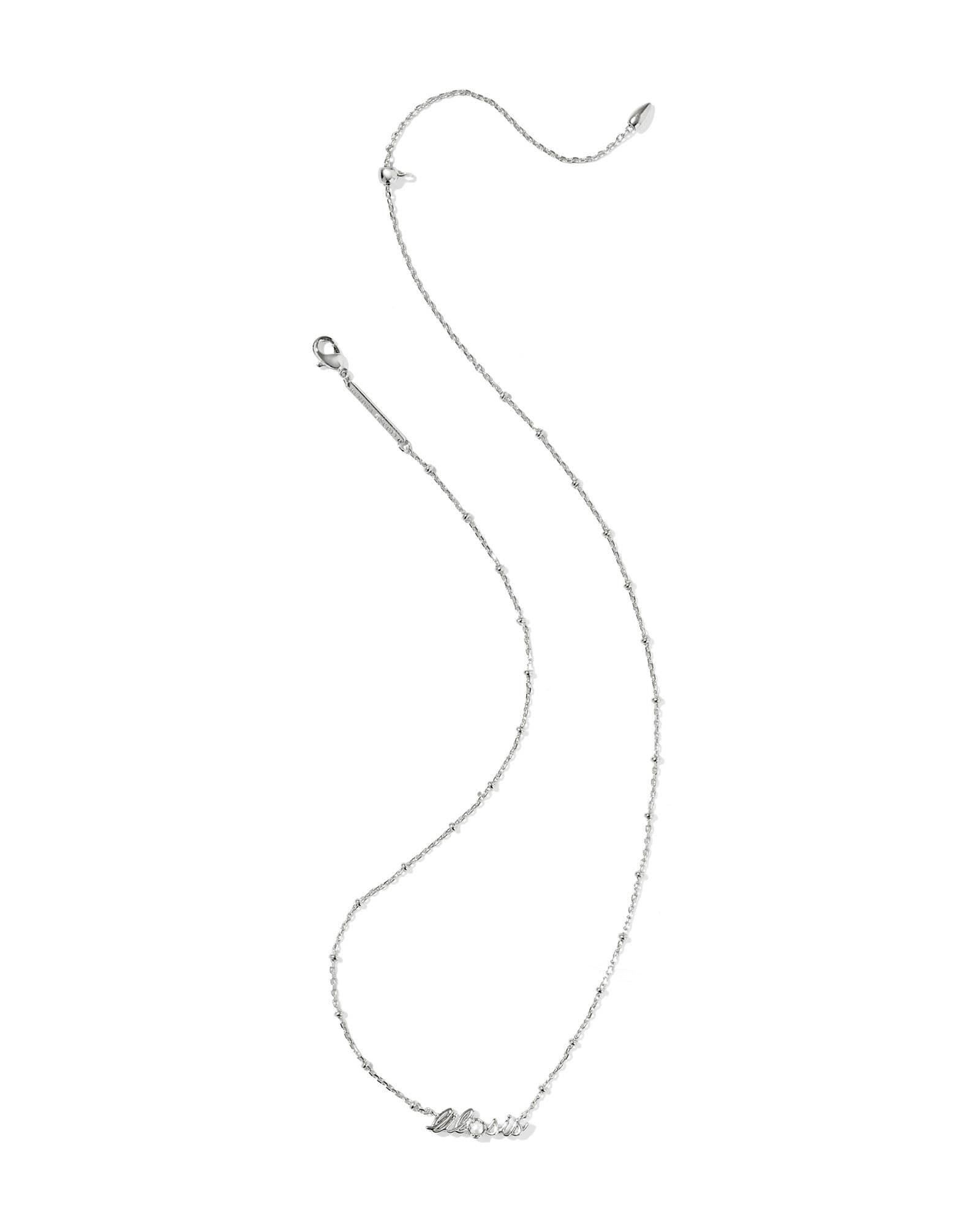 Lil Sis Silver Short Pendant Necklace Product Image