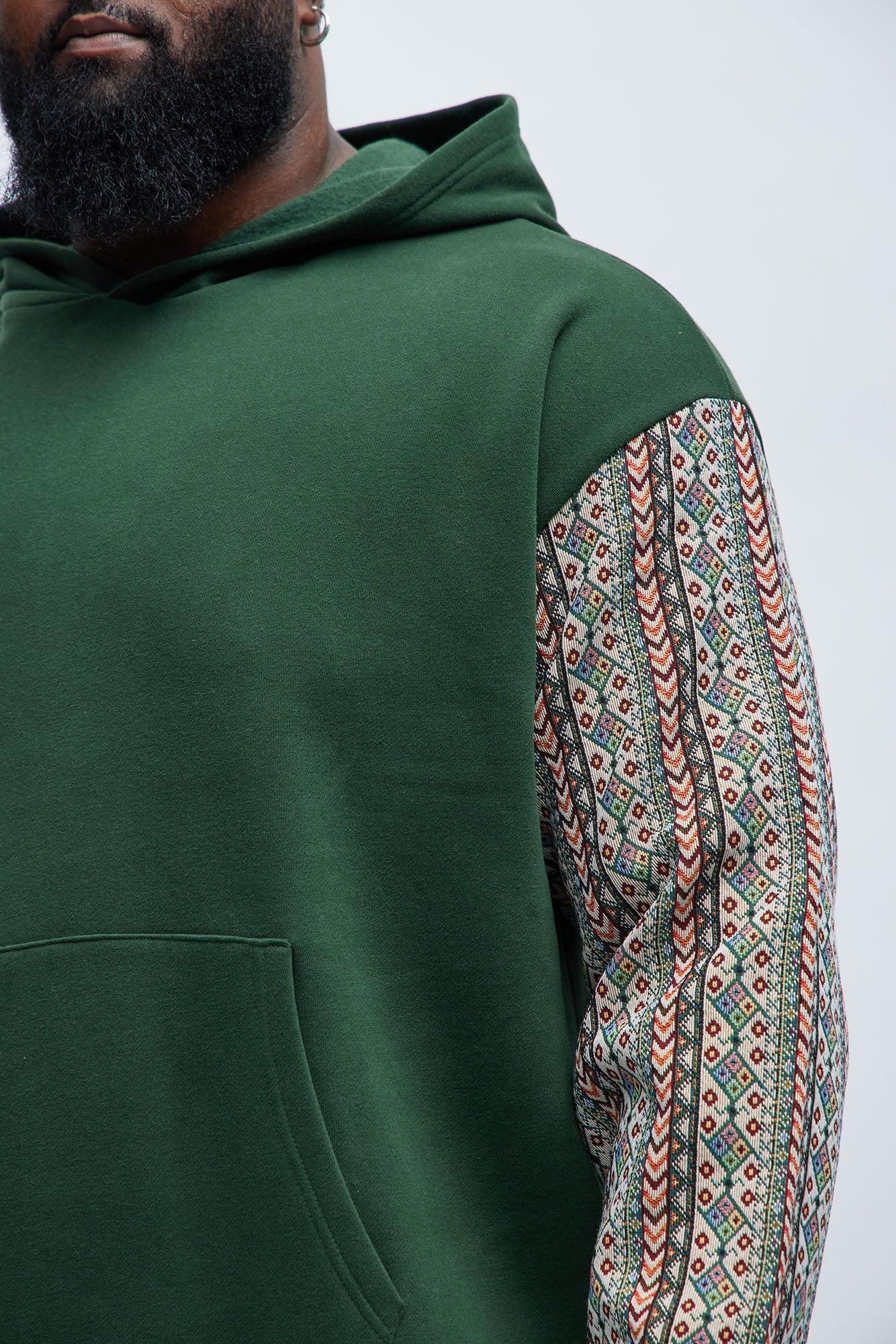 Western Imperial Tapestry Hoodie - Green Product Image