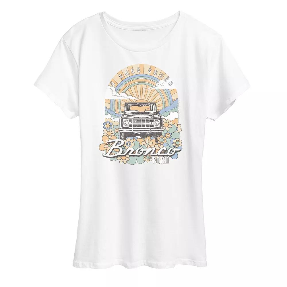 Women's Ford Bronco Rare Breed Retro Graphic Tee,  Product Image