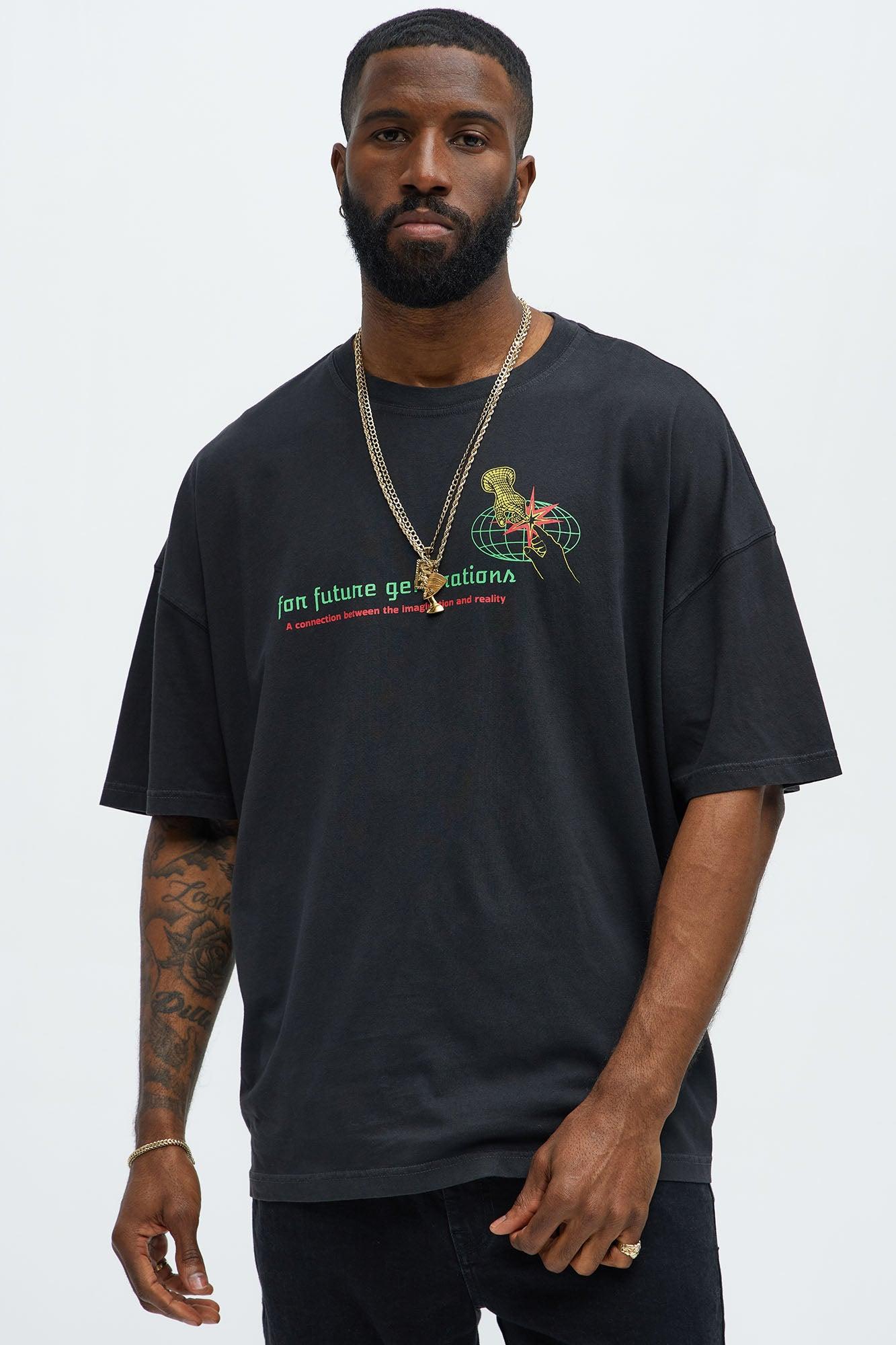 For Future Generations Oversized Short Sleeve Tee - Black Product Image