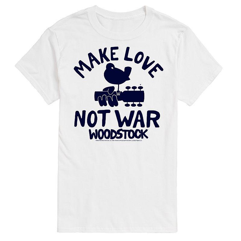 Men's Woodstock Make Love Not War Graphic Tee,  Product Image