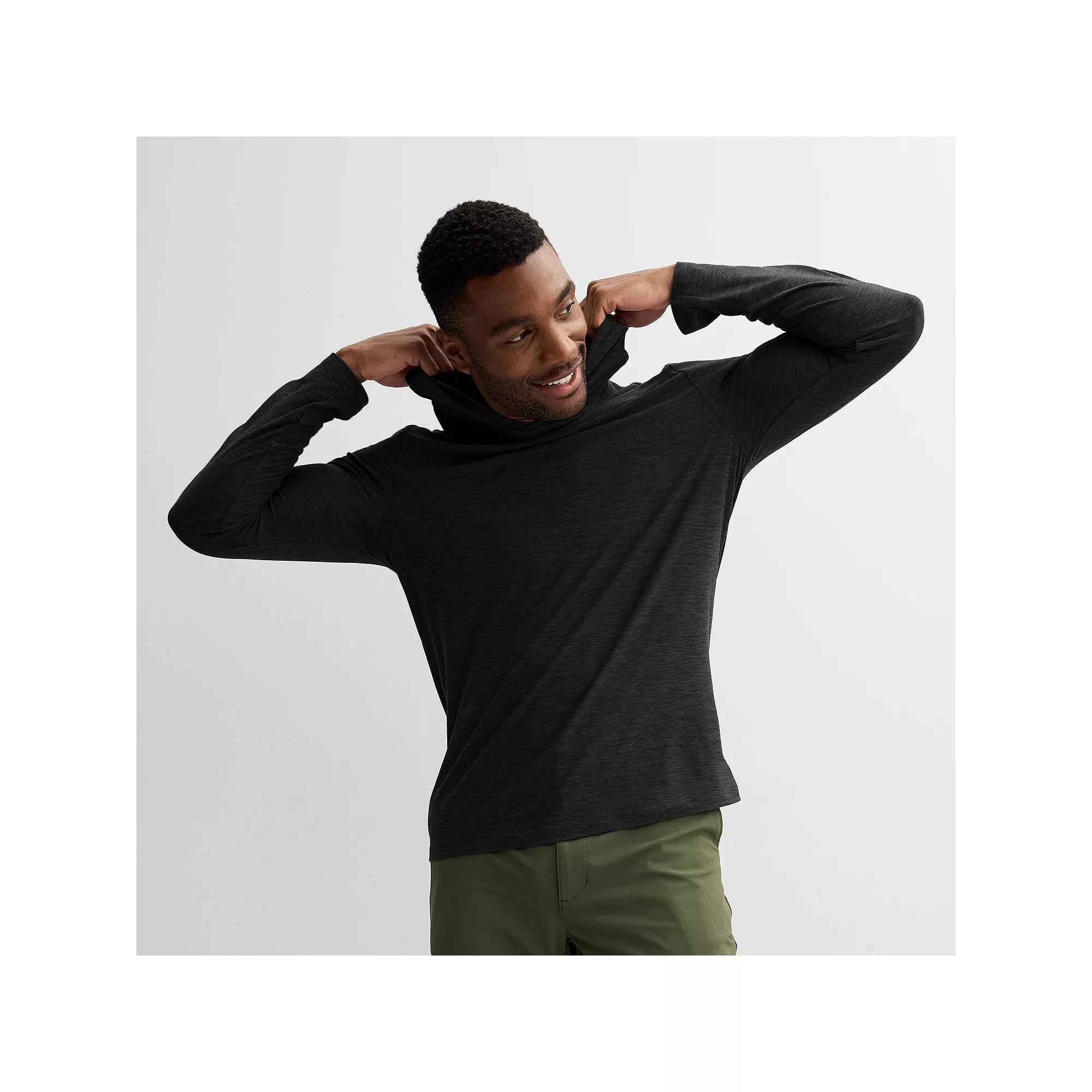 Men's FLX Luxury Soft Wander Lightweight Hoodie, Size: Large, Black Product Image