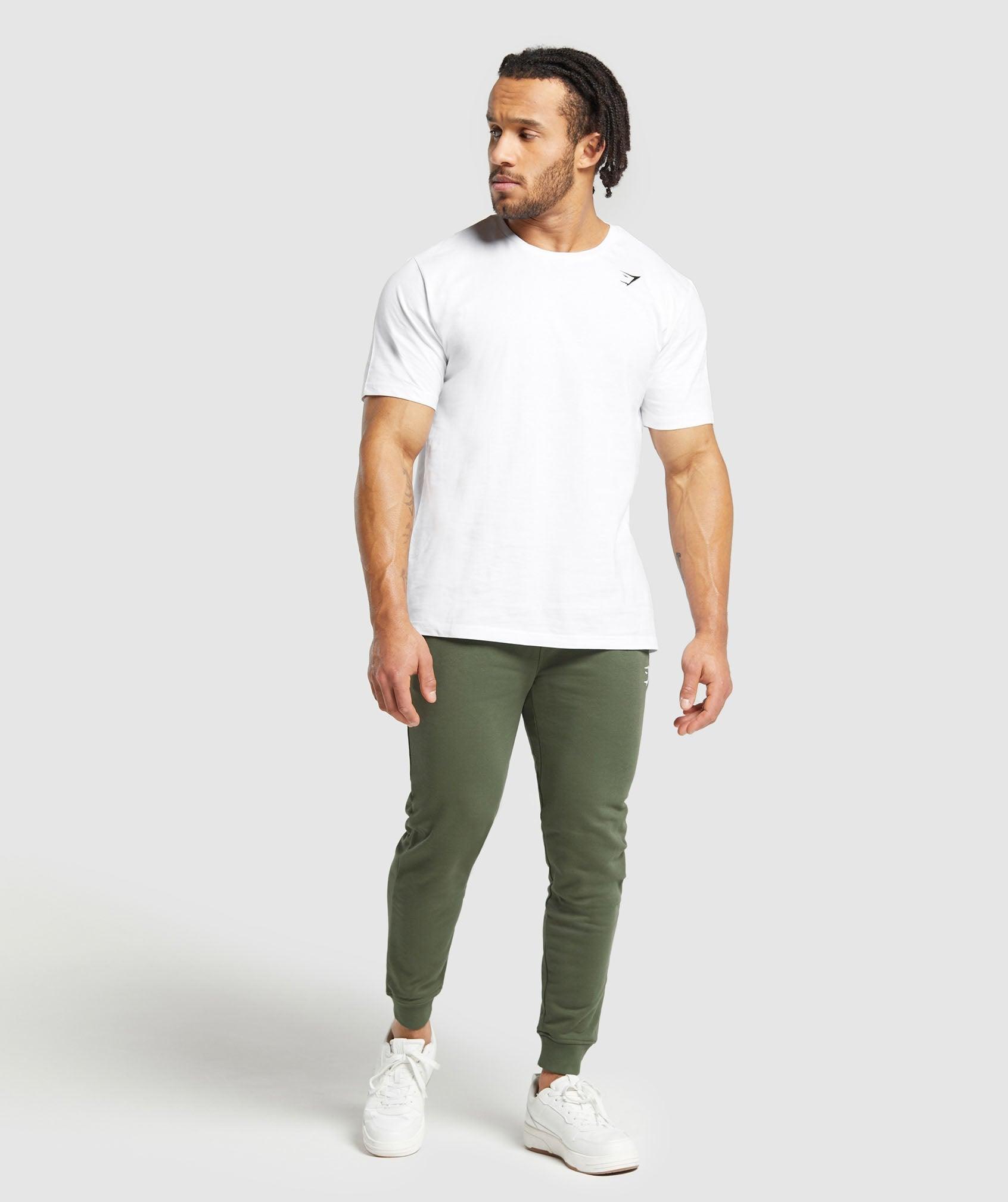 Gymshark Crest Joggers - Core Olive Male Product Image