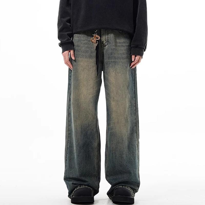 Sopula American Cleanfit Retro Straight Wide Leg Jeans Product Image