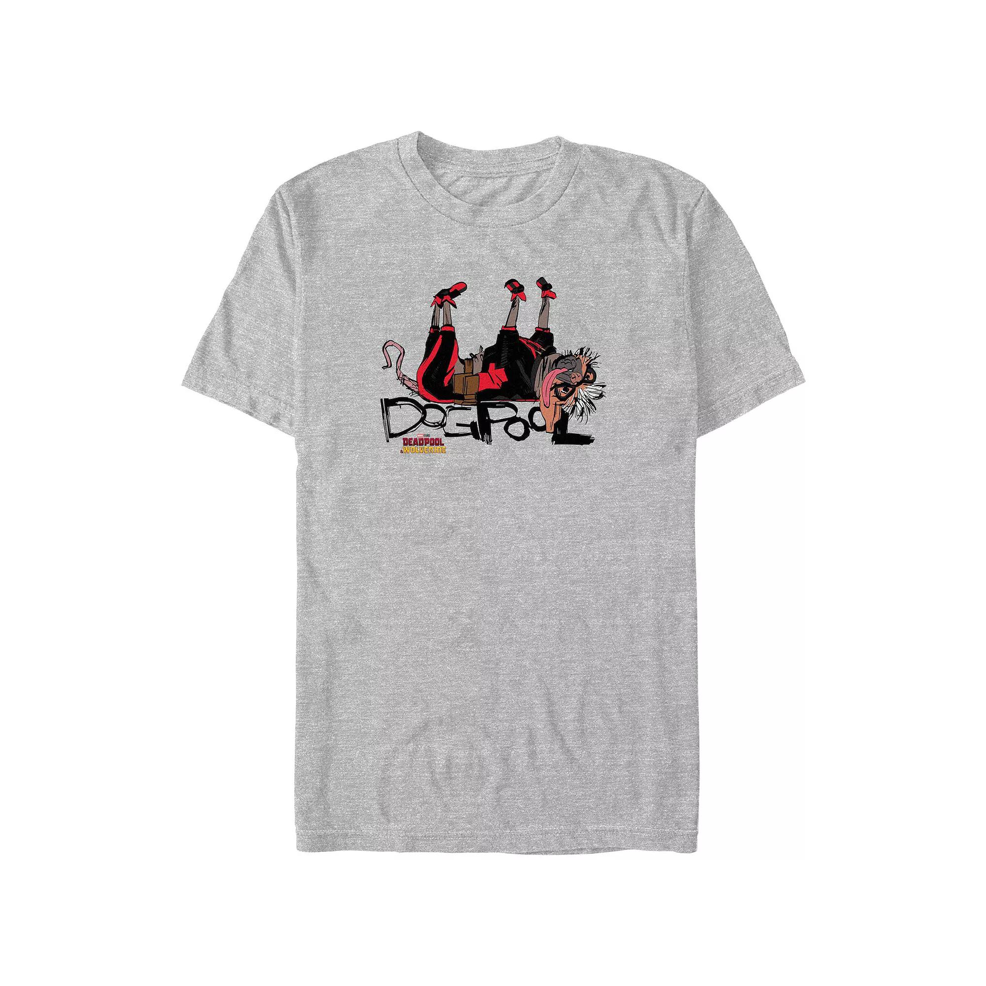 Big & Tall Marvel Deadpool & Wolverine Dogpool Upside Down Graphic Tee, Men's,  Product Image