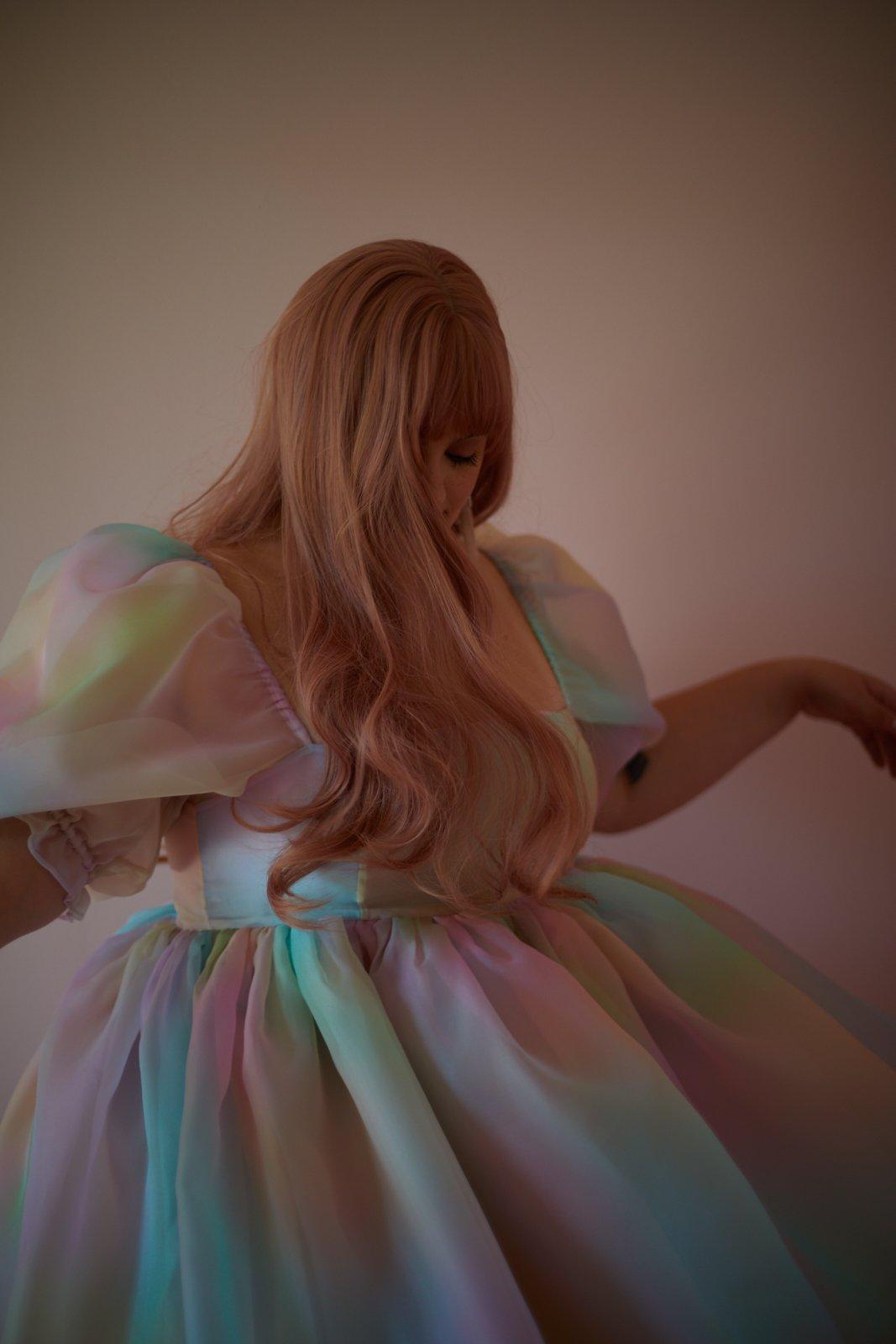 The Rainbow Puff Dress Product Image