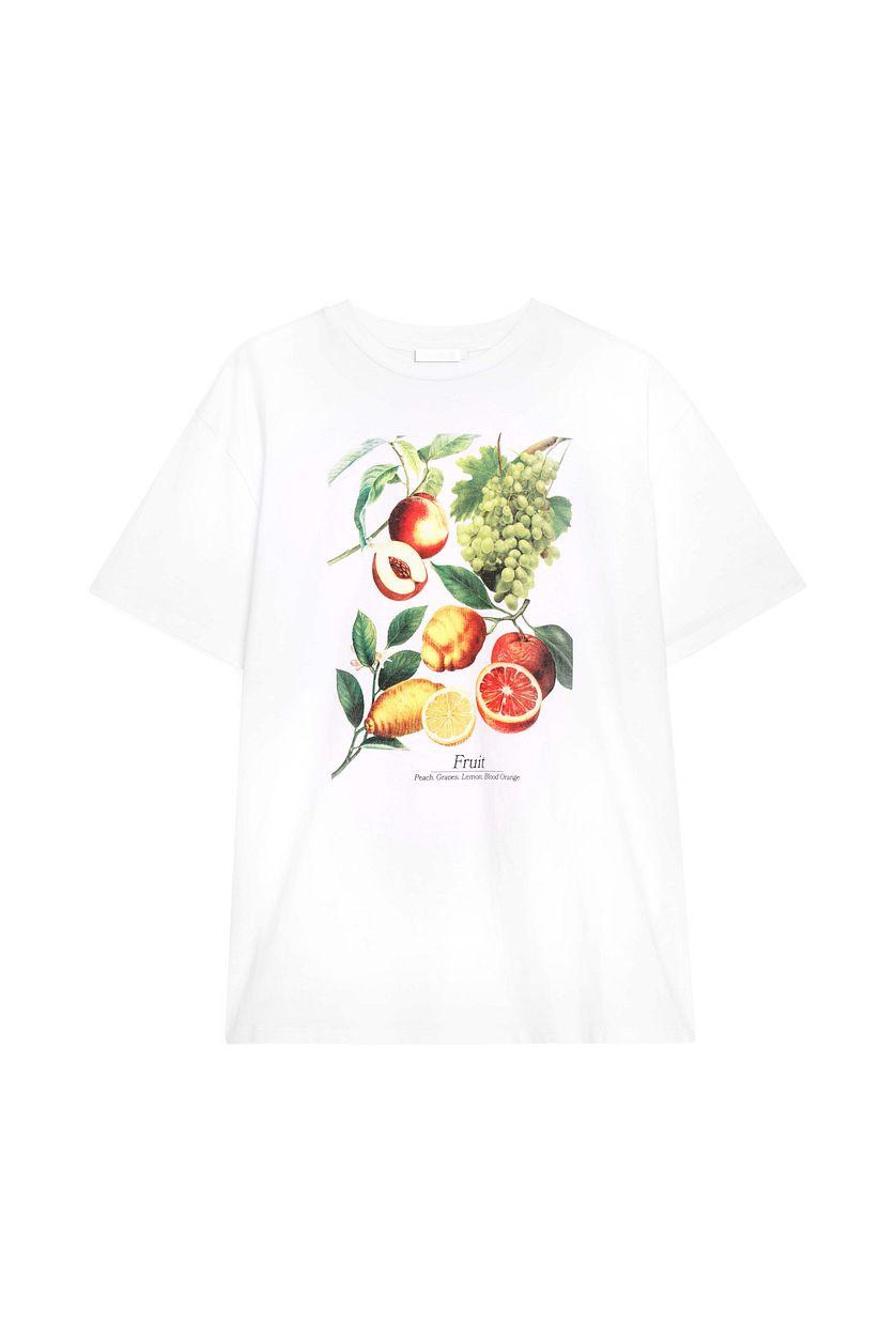 Printed Round Neck Oversized Tee Product Image