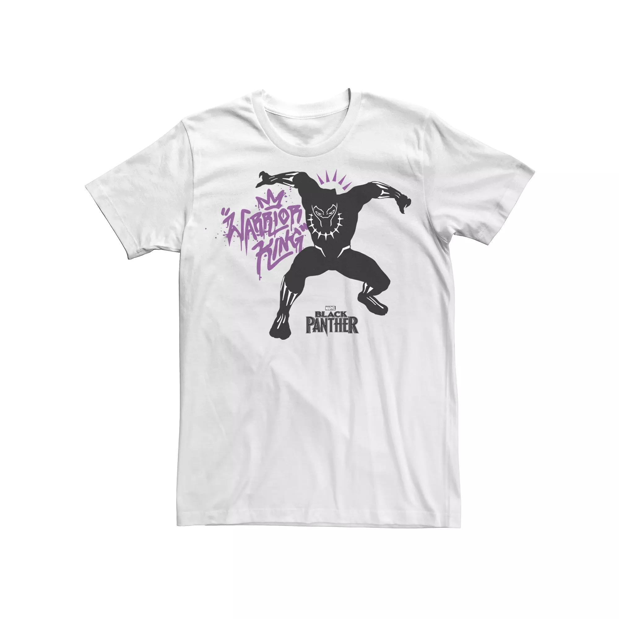Men's Marvel Black Panther Warrior Graphic Tee, Size: Medium, White Product Image