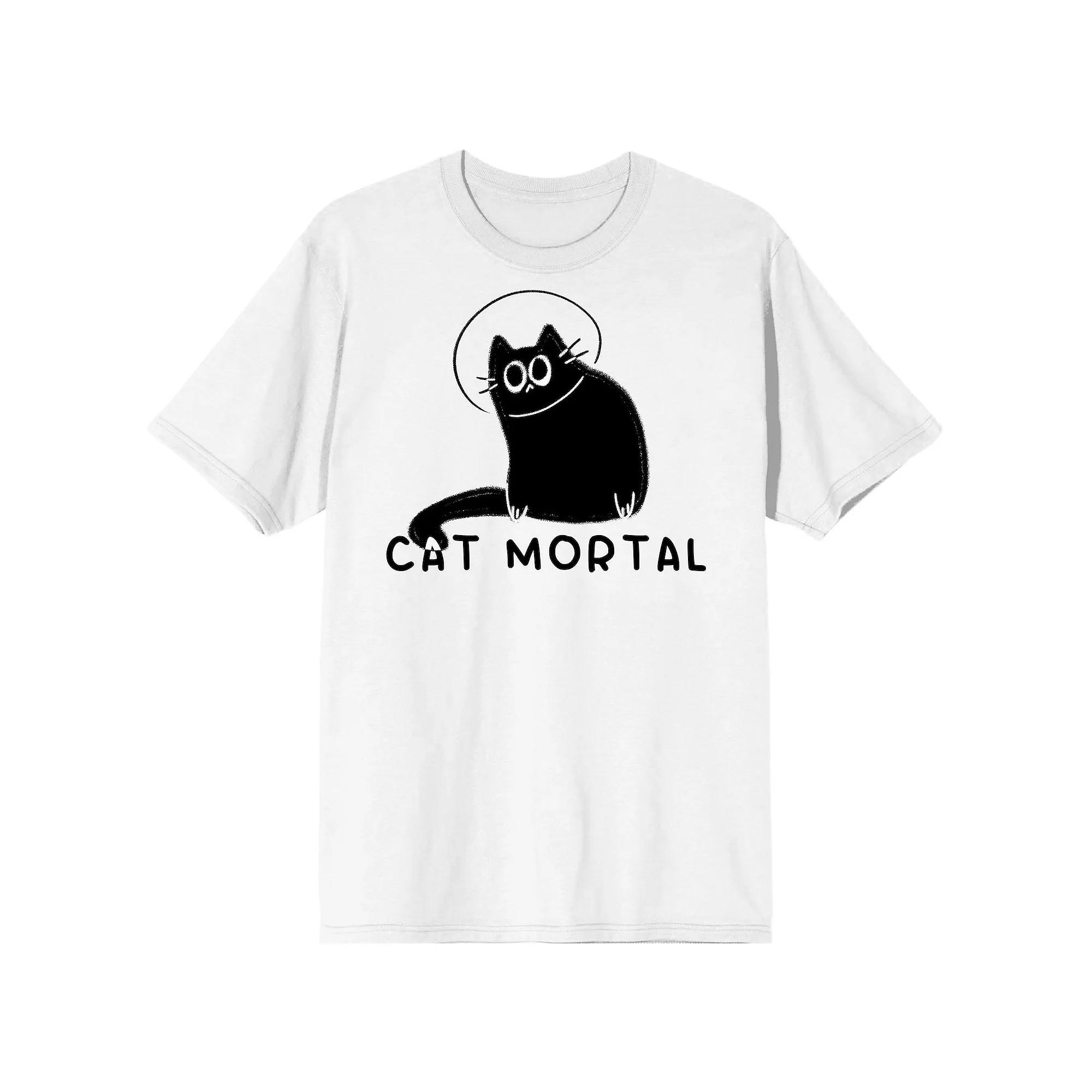 Men's Derpy Kitty Black Cat Mortal Tee,  Product Image
