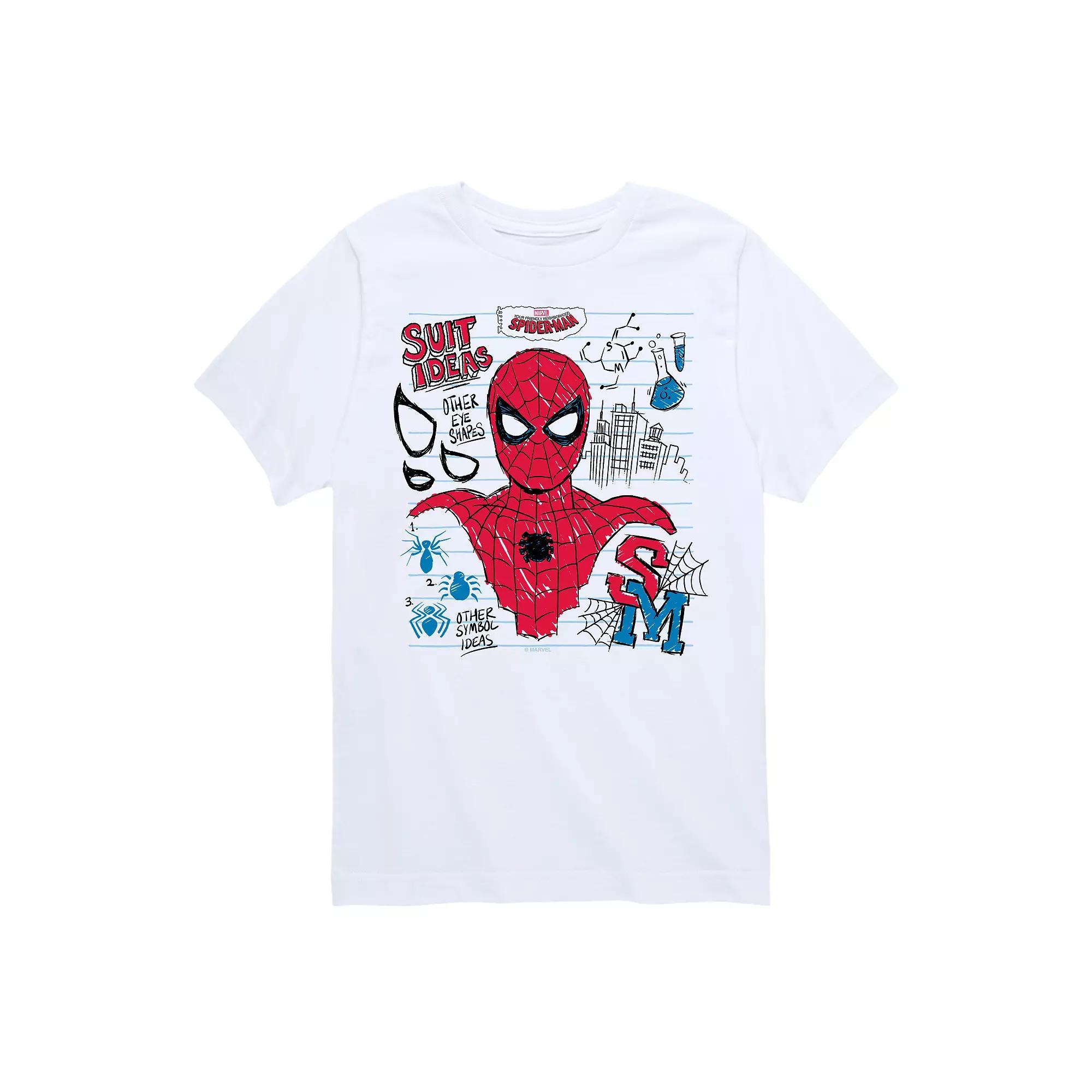 Boys 8-20 Your Friendly Neighborhood Spider-Man Scribble Graphic Tee, Boy's,  Product Image