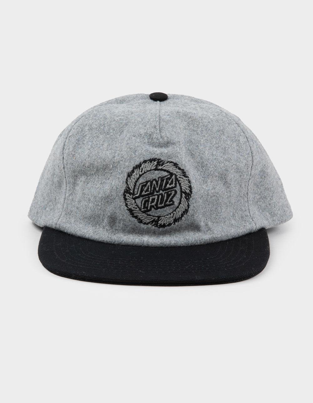SANTA CRUZ Flame Ringed Dot Snapback Hat - GRAY/BLACK Product Image