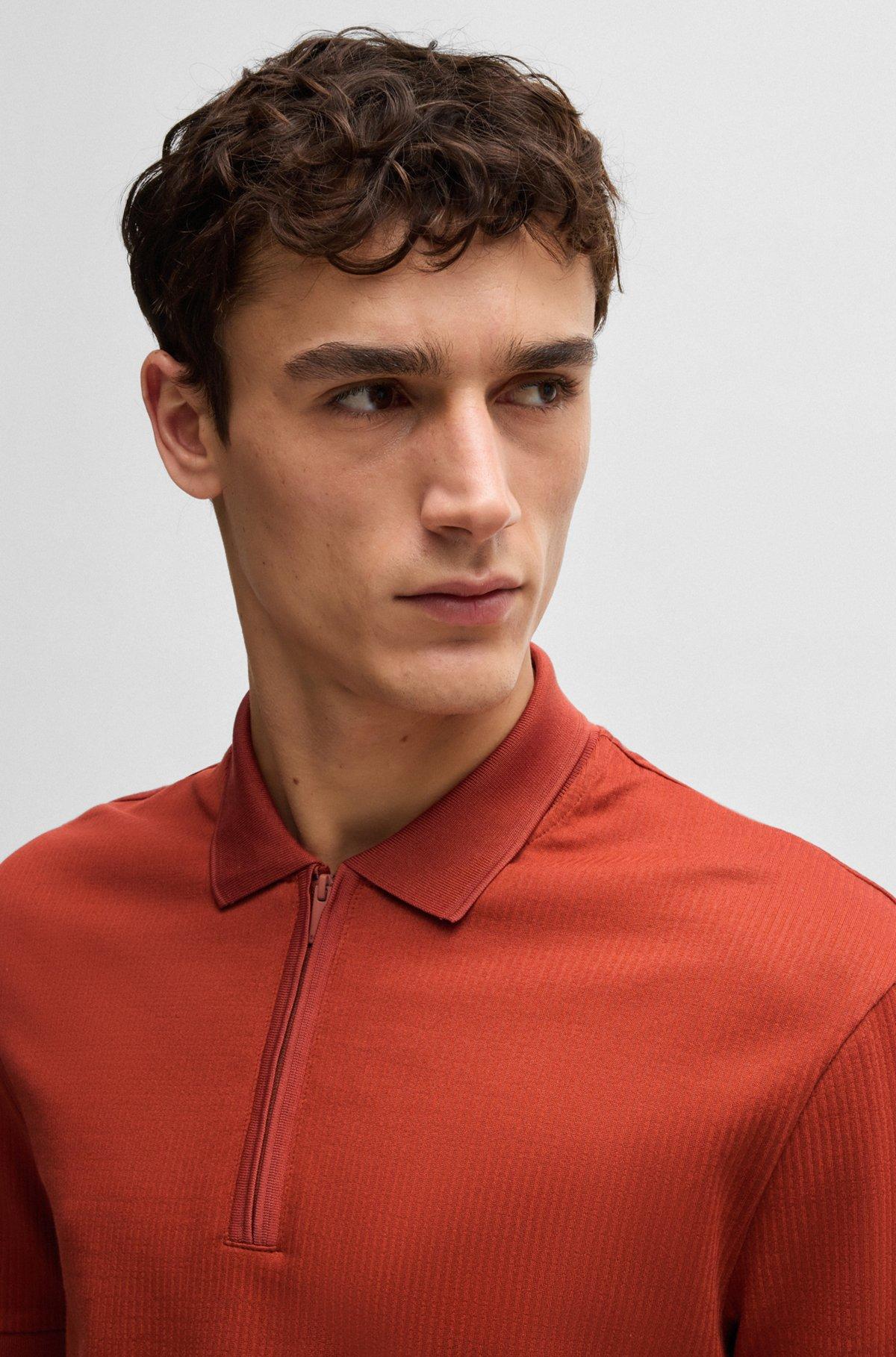 Polo shirt with seersucker structure Product Image