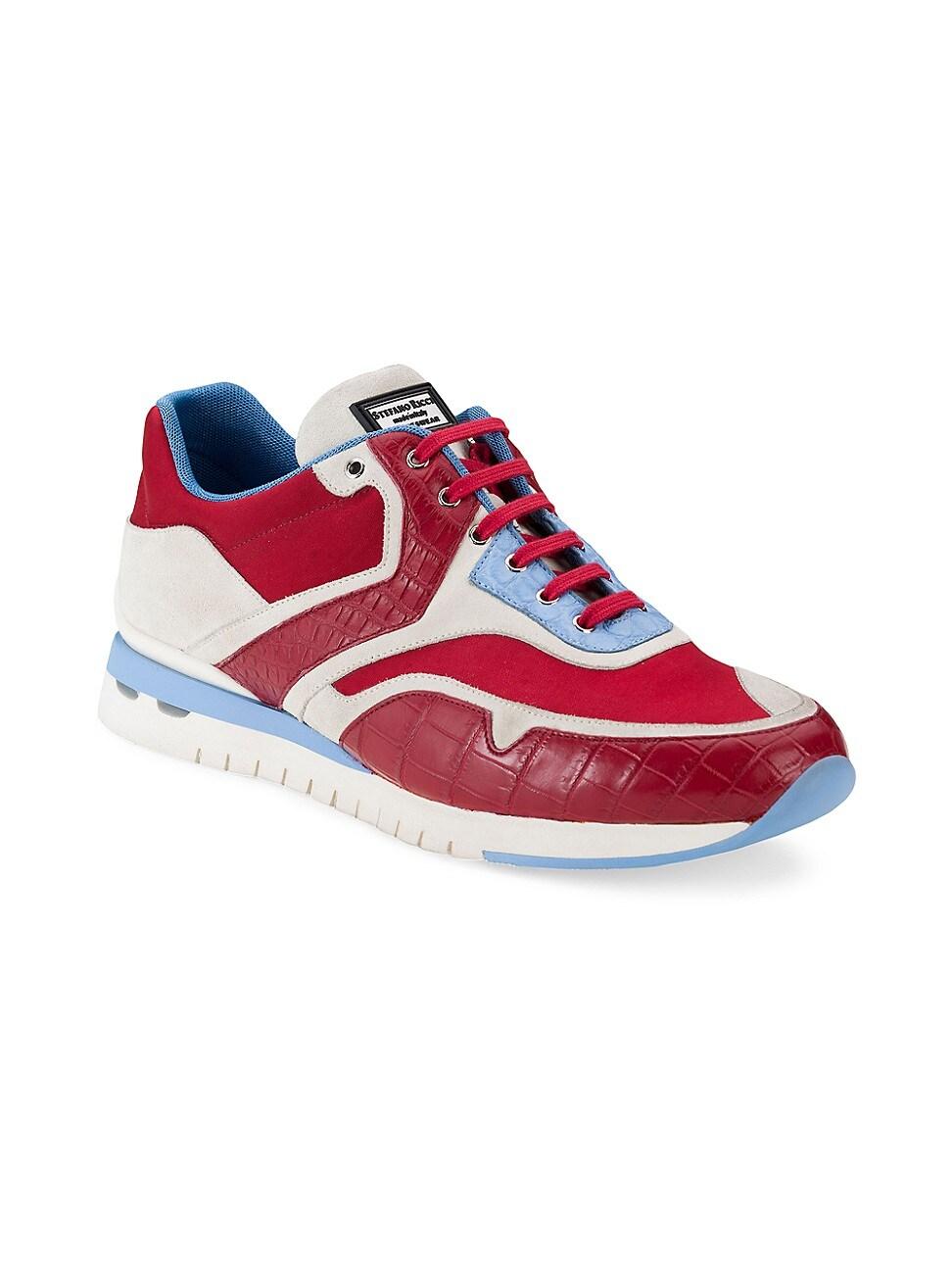 Mens Crocodile Leather Sneakers Product Image