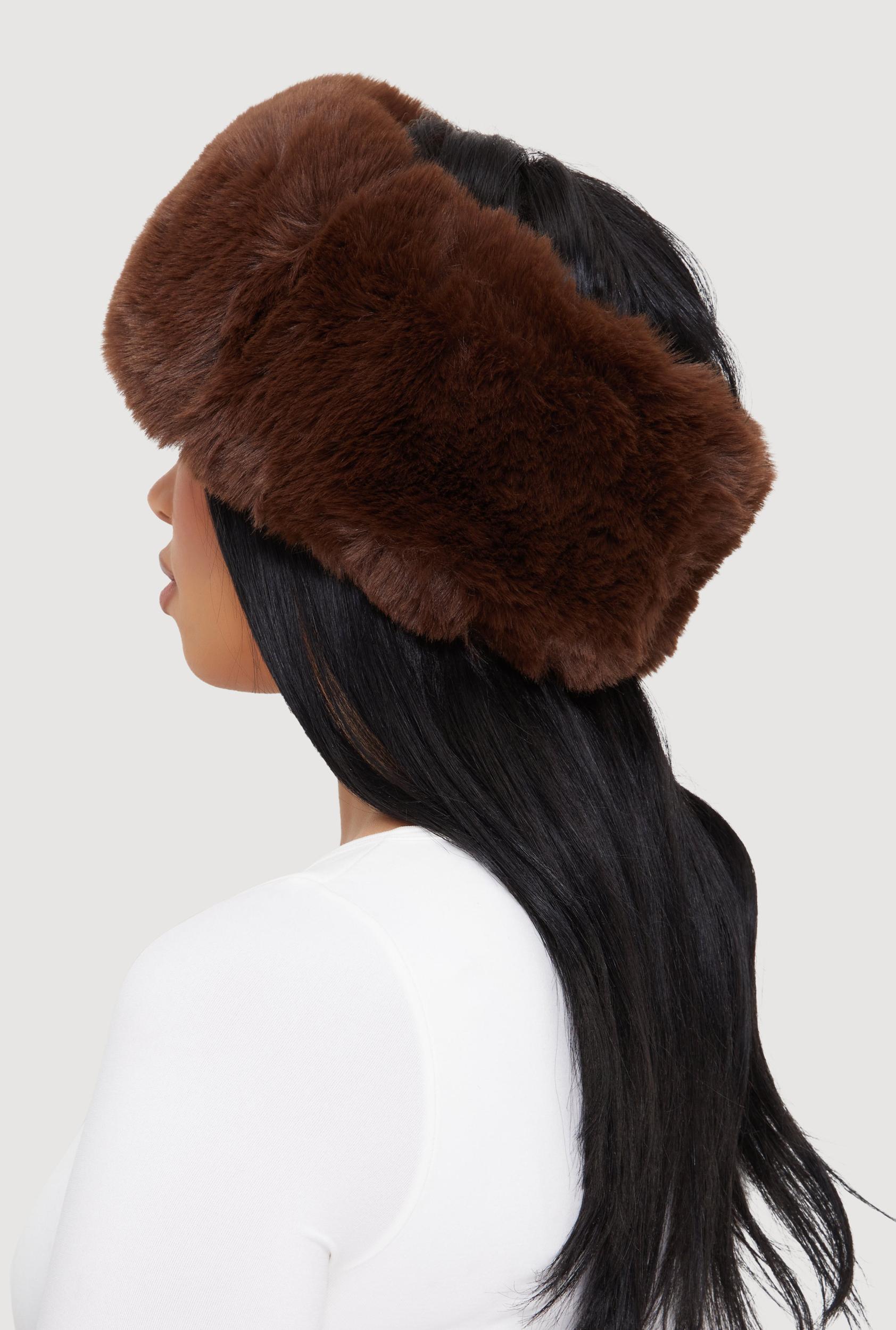 Faux Fur Headband Female Product Image