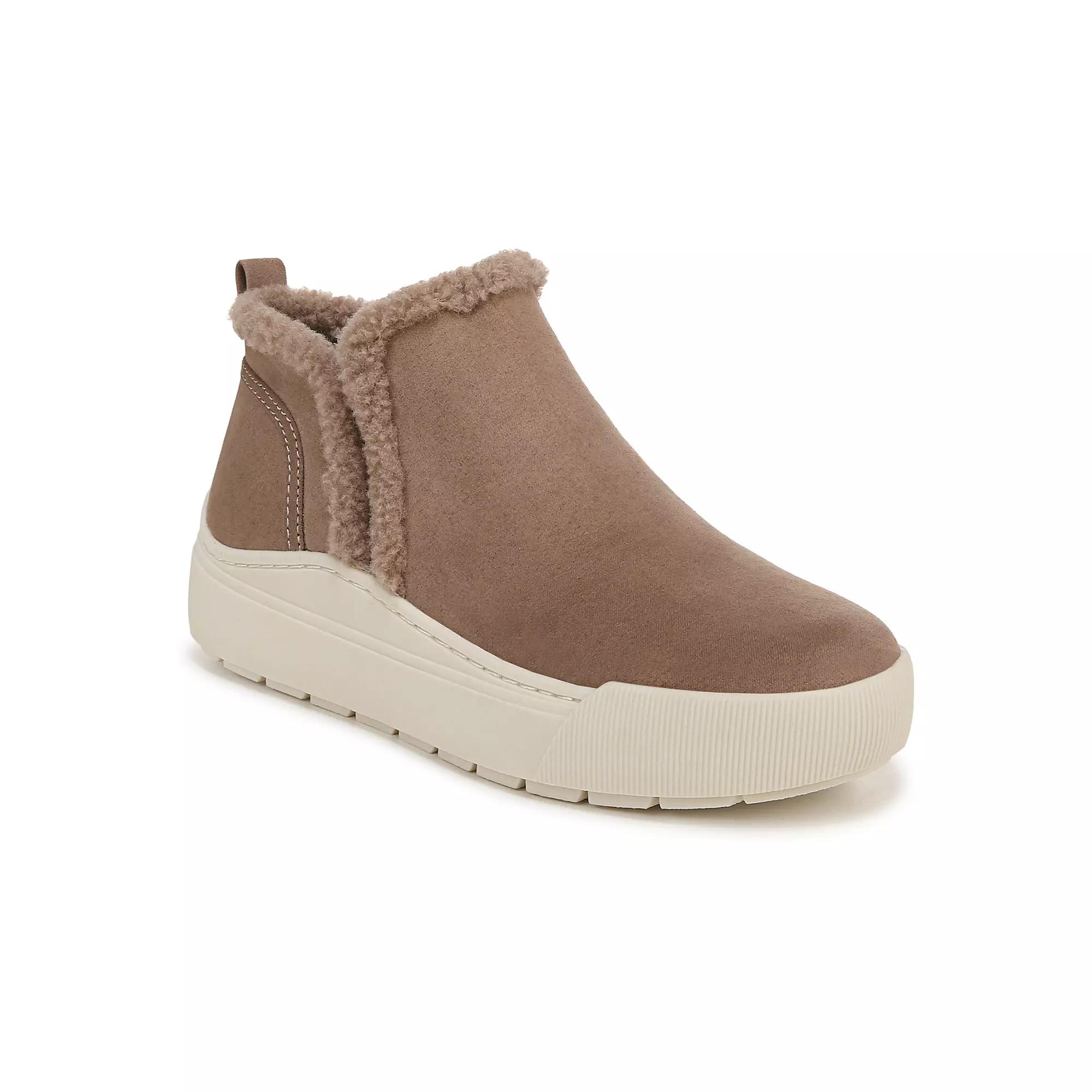 Dr. Scholls Time Off Yo Womens Cozy Ankle Boots Gray Grey Product Image