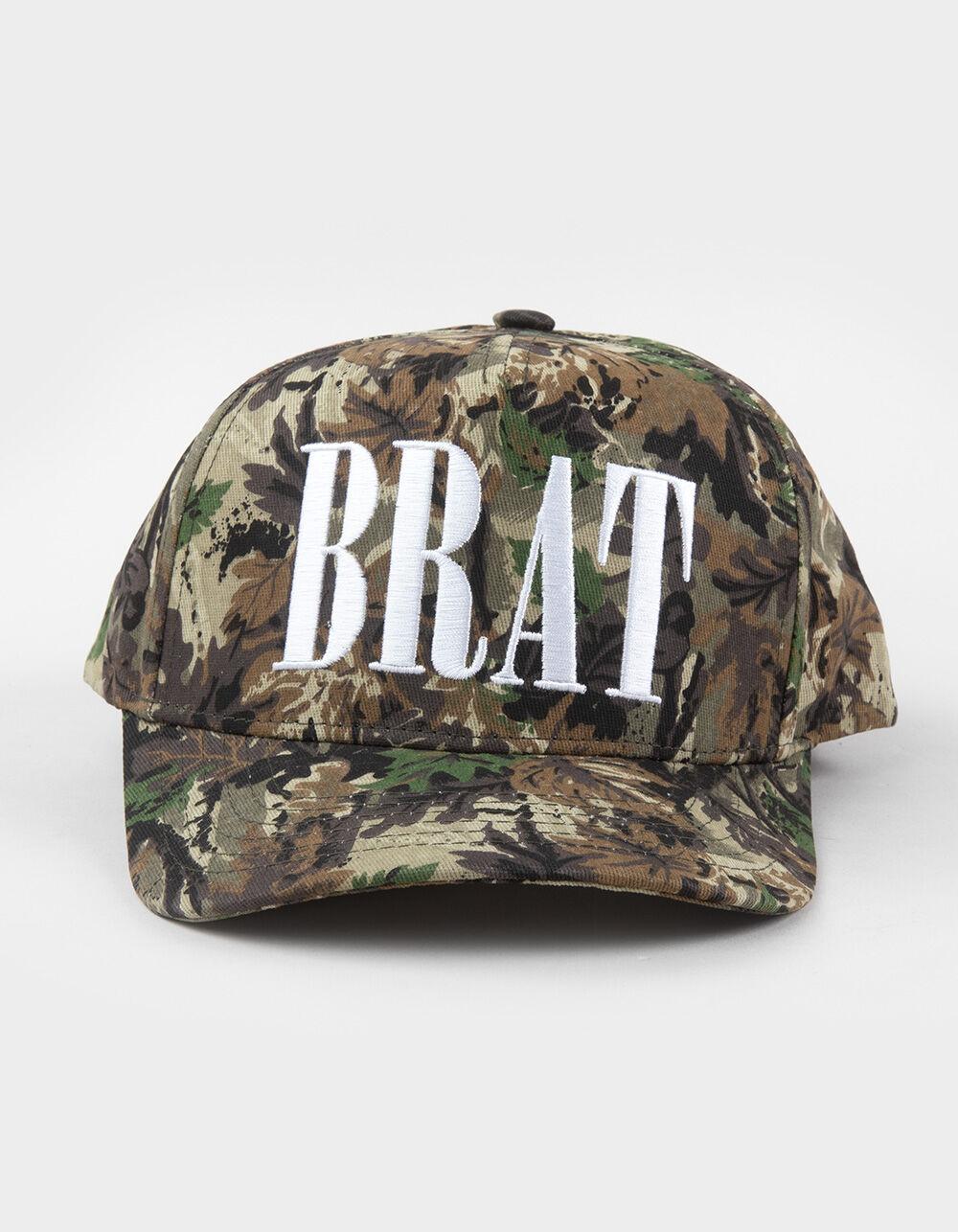 THE HAPPIEST Brat Womens Snapback Hat - CAMO GREEN Product Image