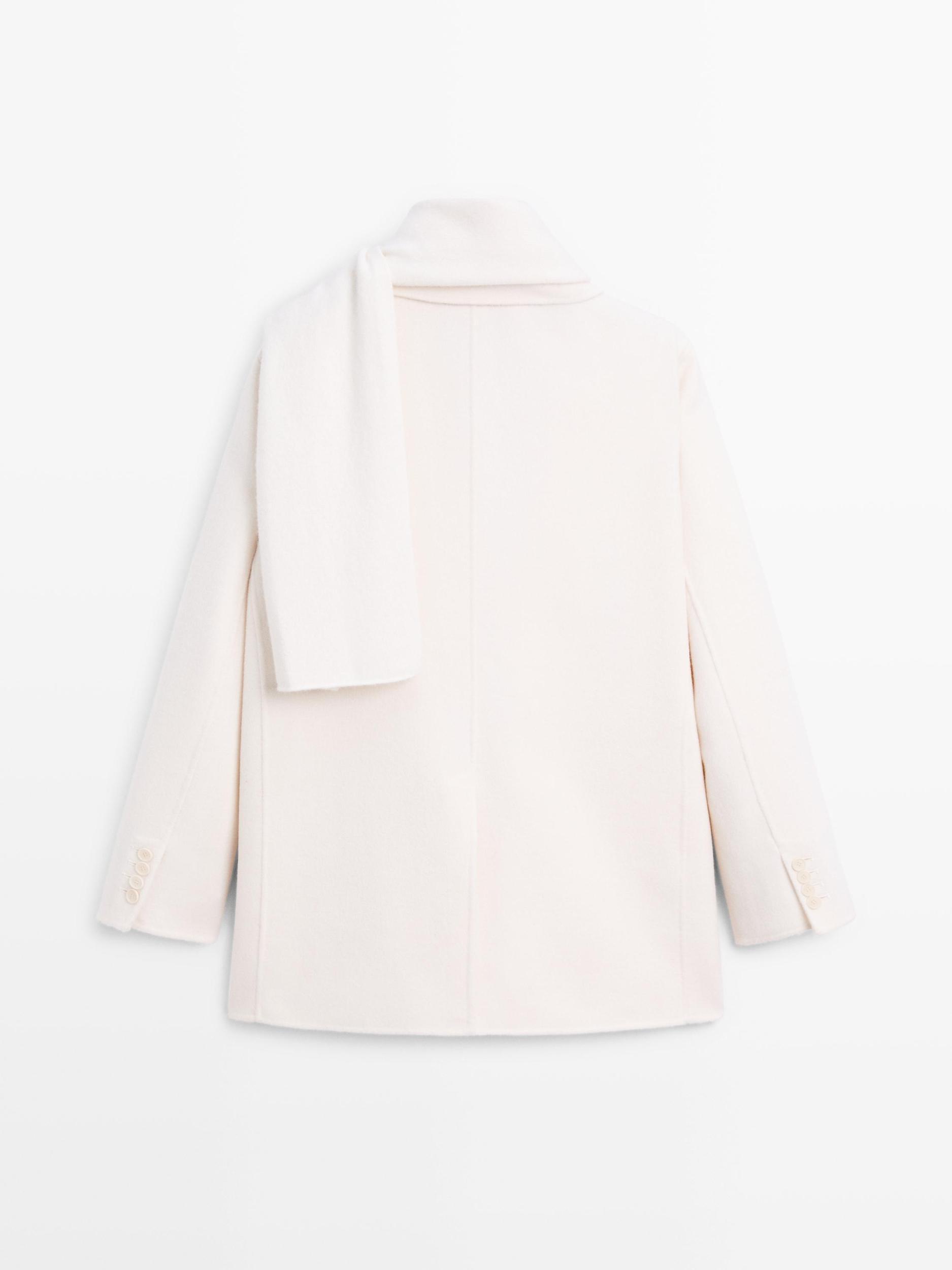 Wool blend blazer with scarf Product Image