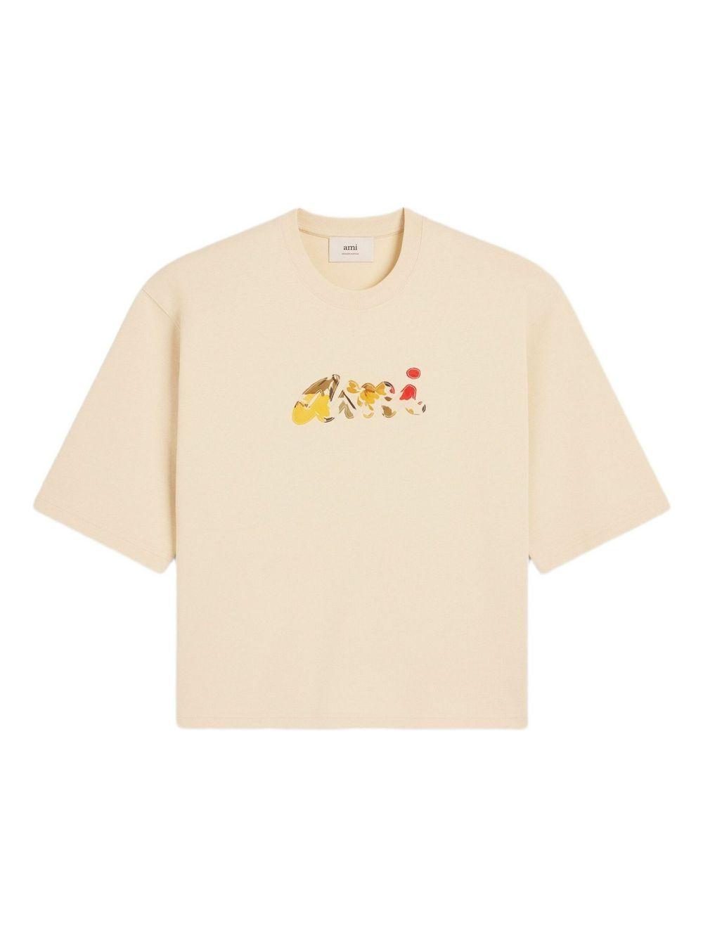 Floral Ami-patch T-shirt Product Image