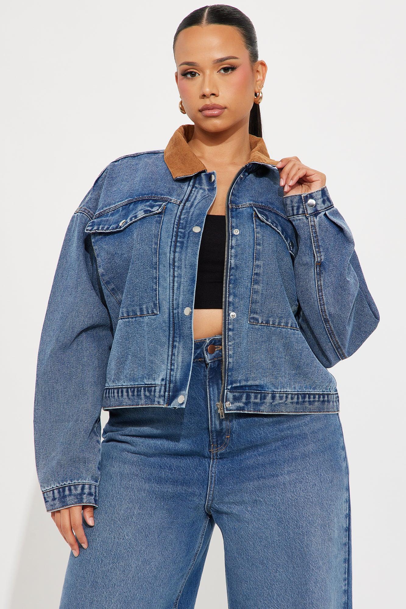 No More Drama Denim Barn Jacket - Medium Wash Product Image