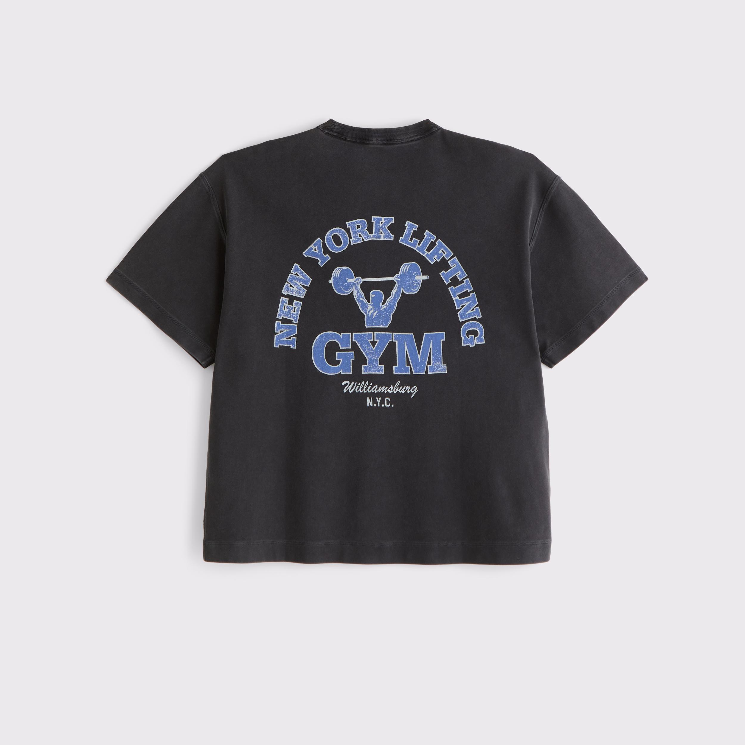 YPB Active Cropped Heavyweight Cotton Tee Product Image