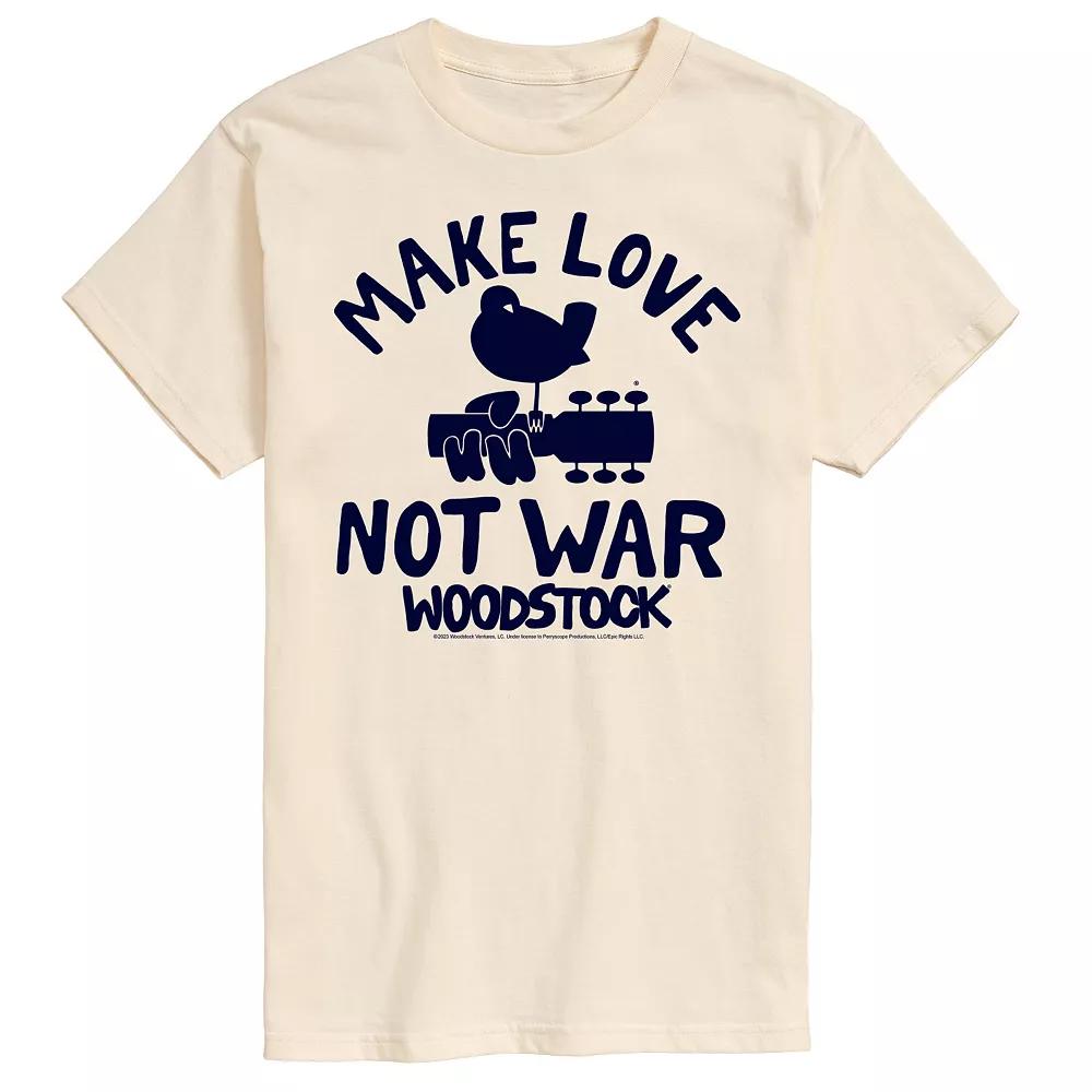 Men's Woodstock Make Love Not War Graphic Tee,  Product Image