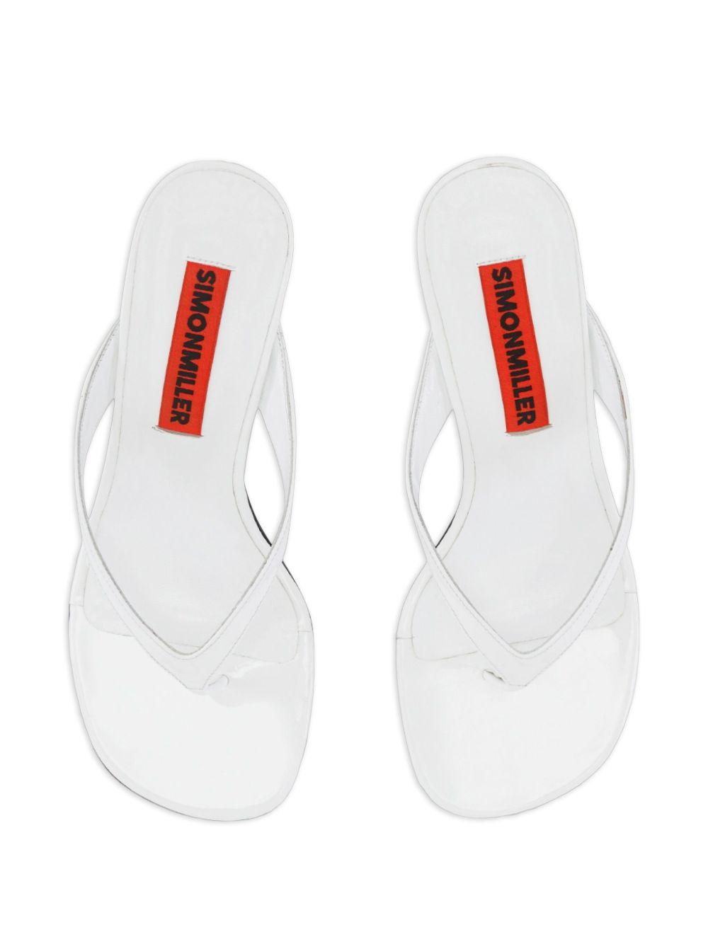 57mm Beep Thong leather heeled sandals Product Image