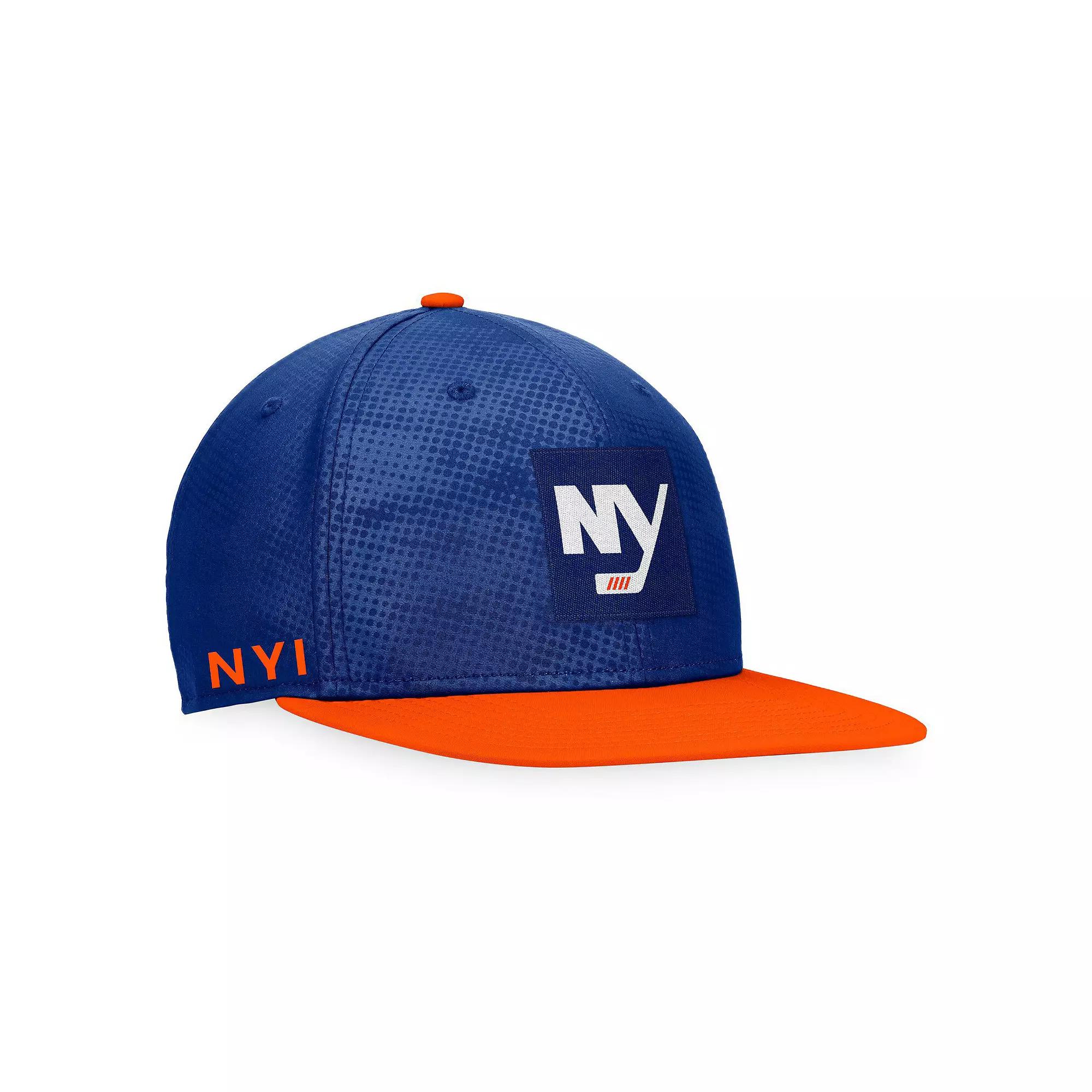 Men's Fanatics Branded Royal/Orange New York Islanders Authentic Pro Alternate Logo Snapback Hat, Isl Blue Product Image
